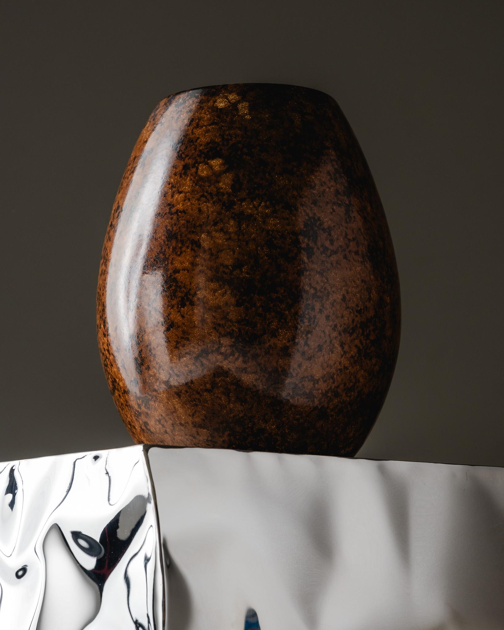 Mid-Century Modern Grand vase en céramique, Saint Clément, 1970 en vente