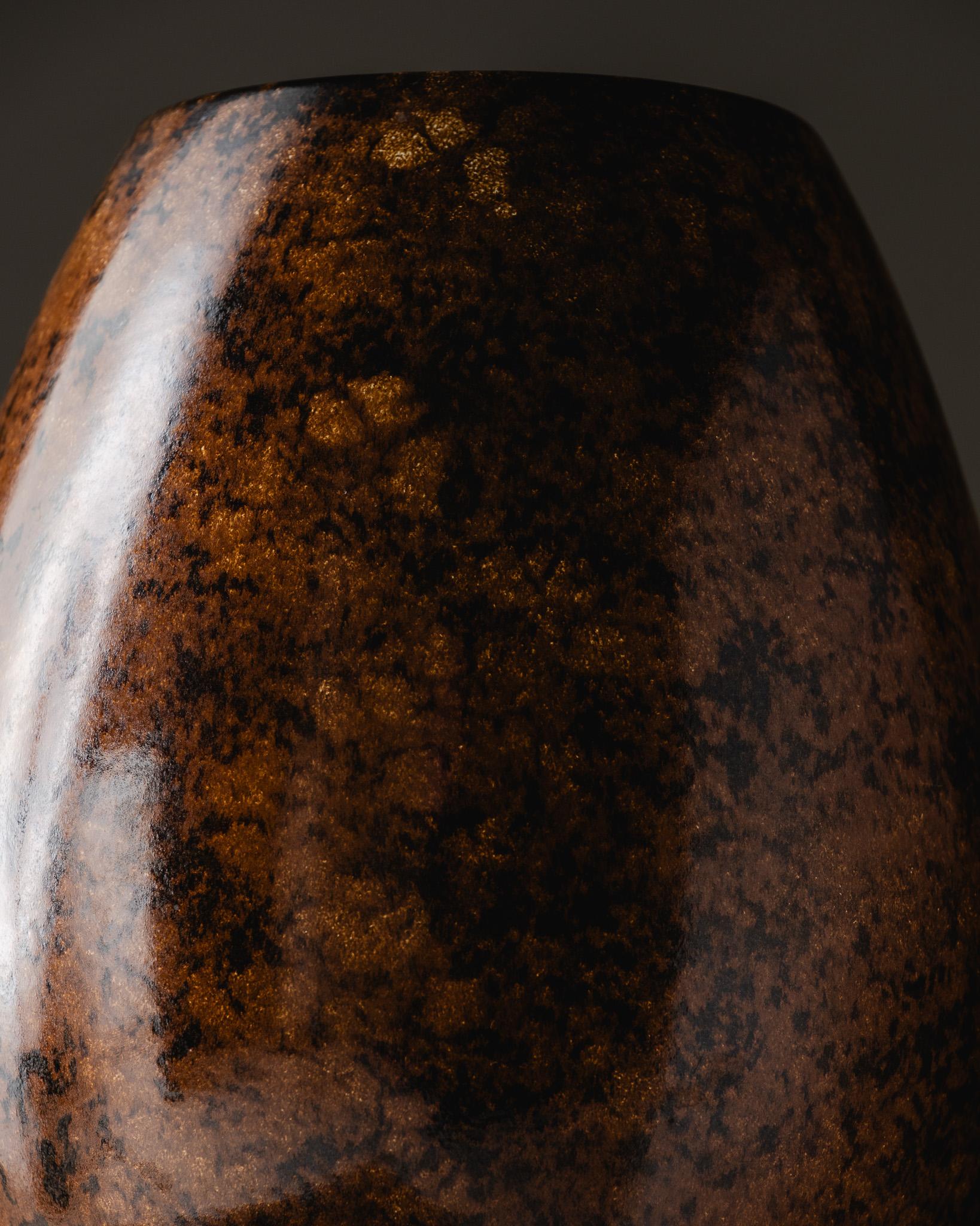 Européen Grand vase en céramique, Saint Clément, 1970 en vente