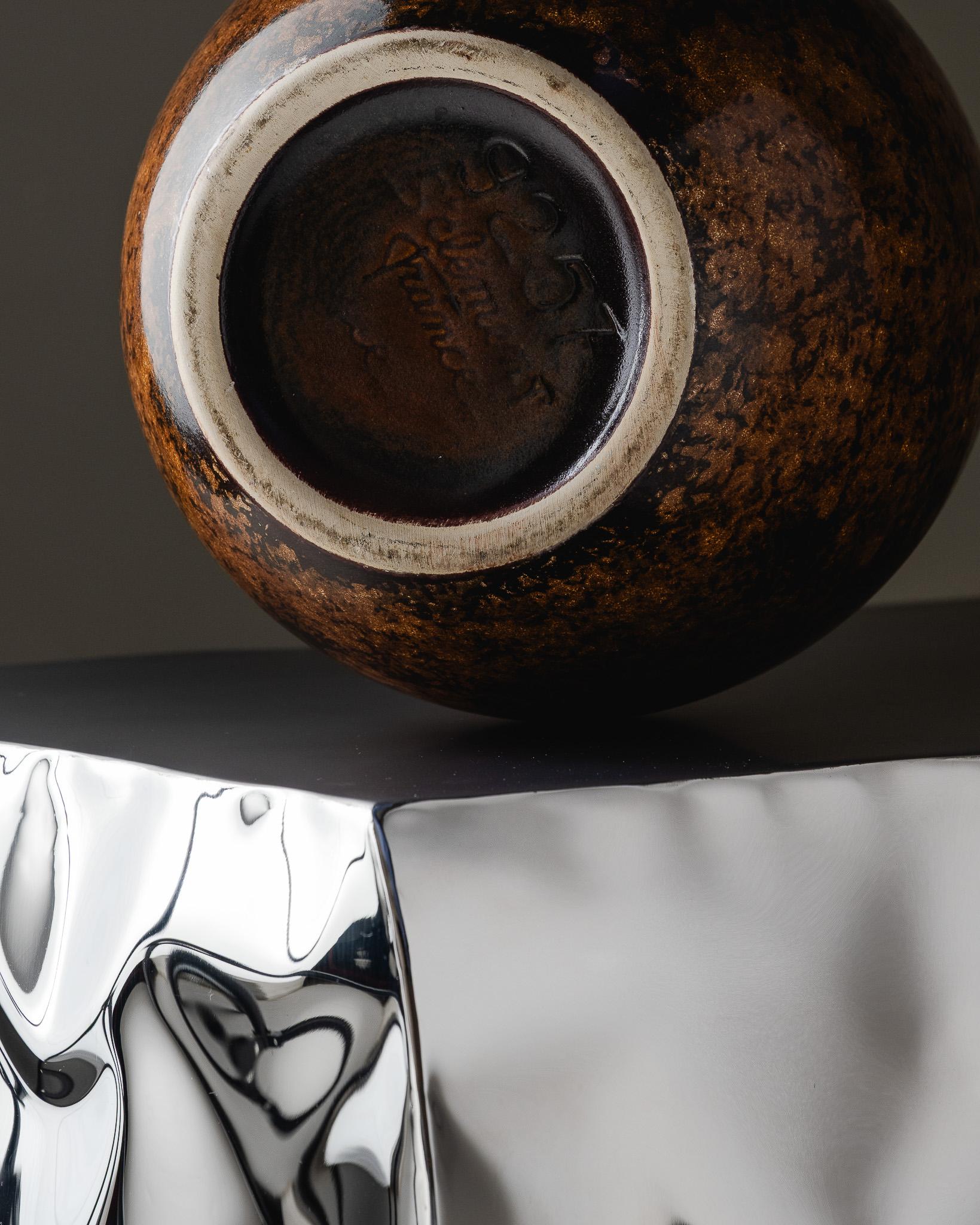 Grand vase en céramique, Saint Clément, 1970 Bon état - En vente à PARIS, FR