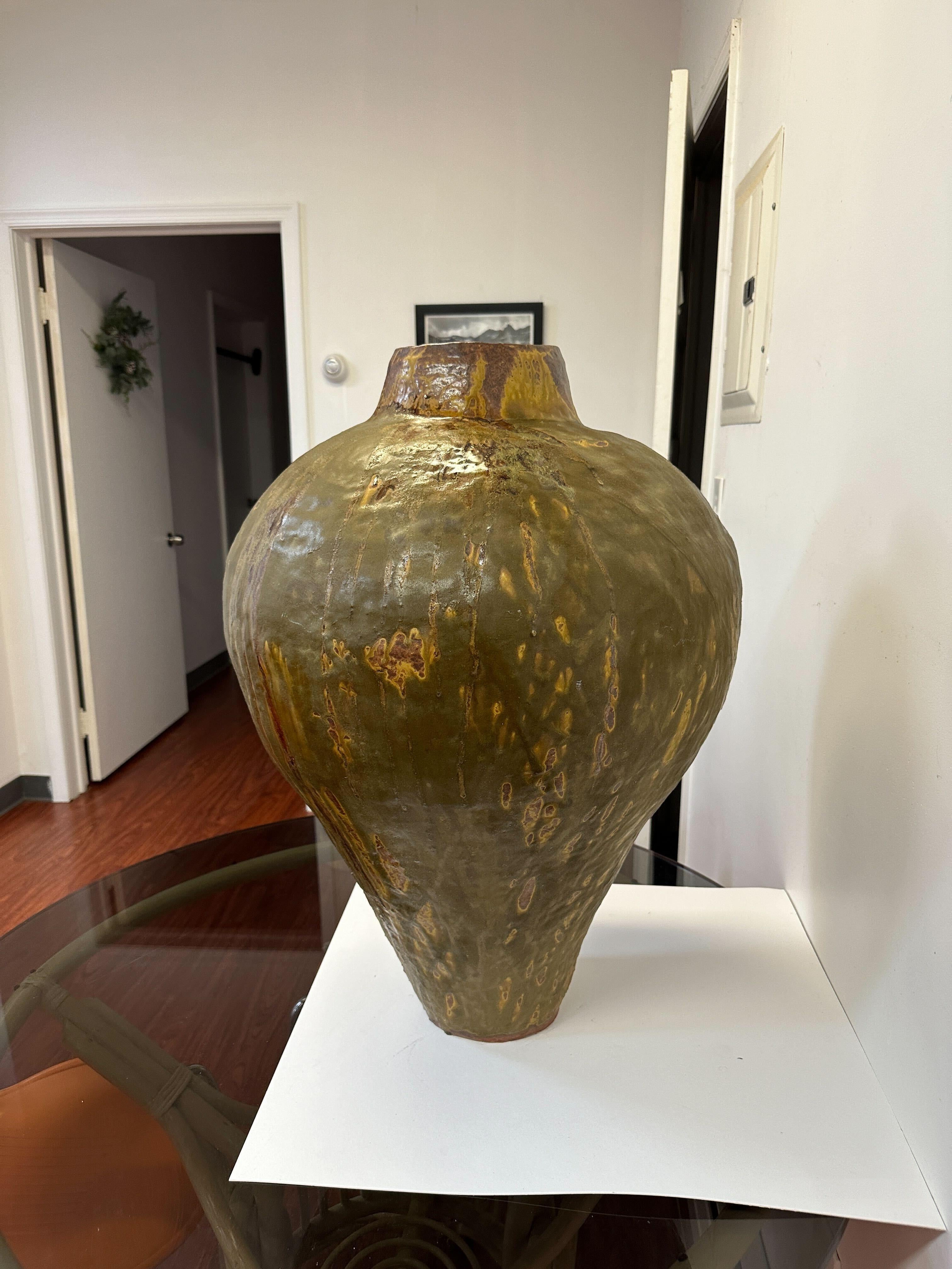 Contemporary Large Ceramic Vessel - Artist Unknown For Sale