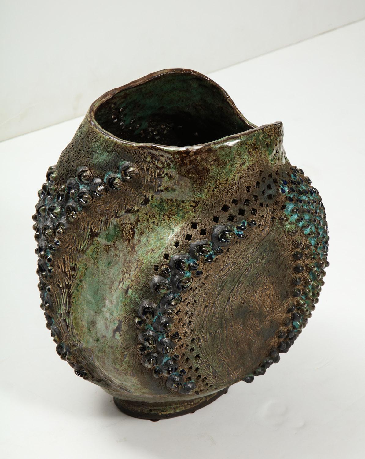 Large Ceramic Vessel by Dena Zemsky In Excellent Condition In New York, NY