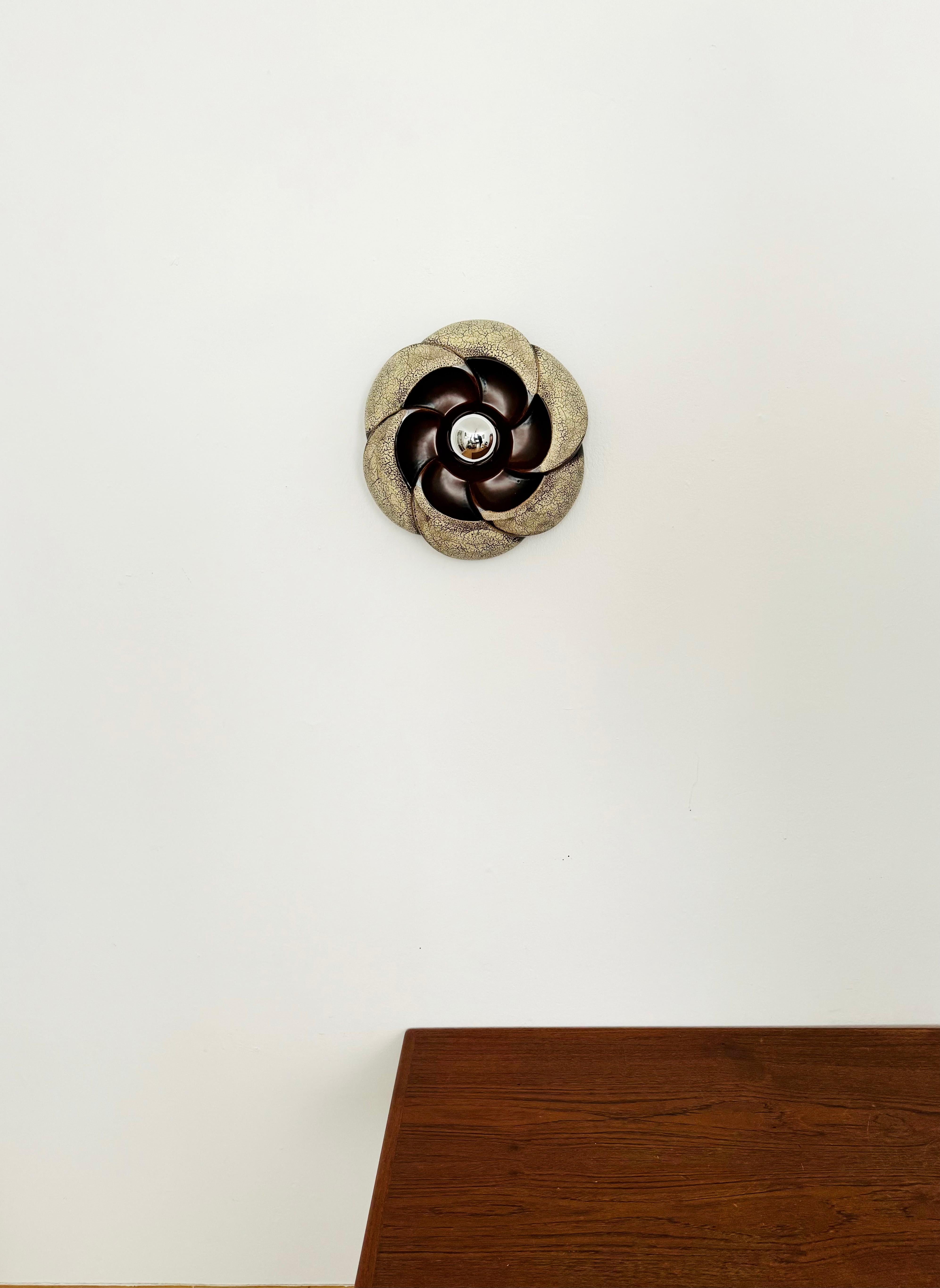 Tedesco Lampada da parete grande in ceramica in vendita