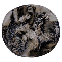 Large Ceramic Wall Plaque/Dish by Jeppe Hagedorn-Olsen, Denmark, 1960s