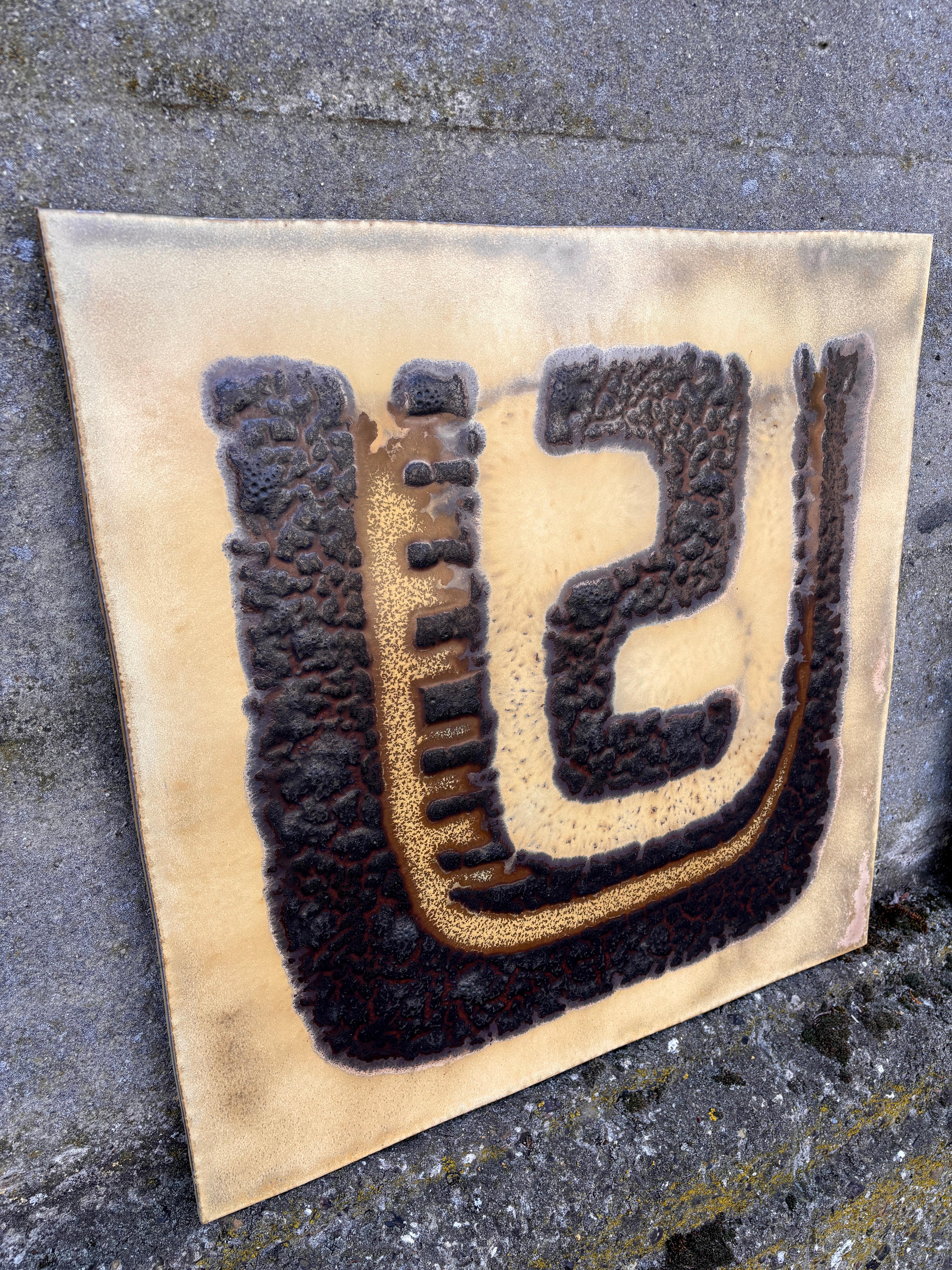 Large ceramic wall plaques from the 1970s (set) For Sale 7