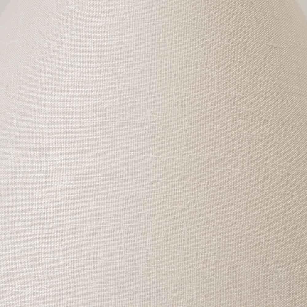 Grande lampe à vagues en céramique, abat-jour en lin en vente 3