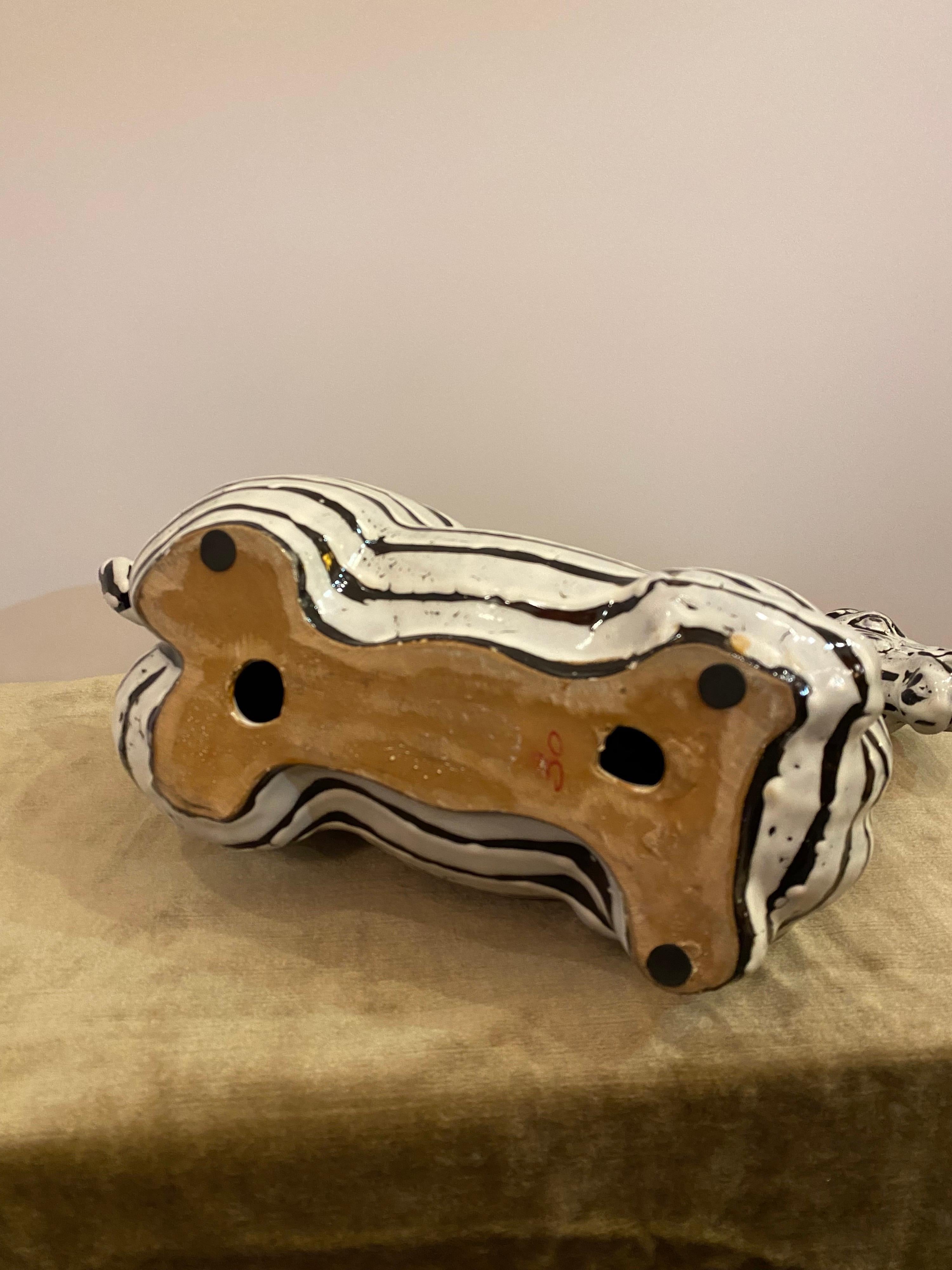 Portuguese Large Ceramic Zebra