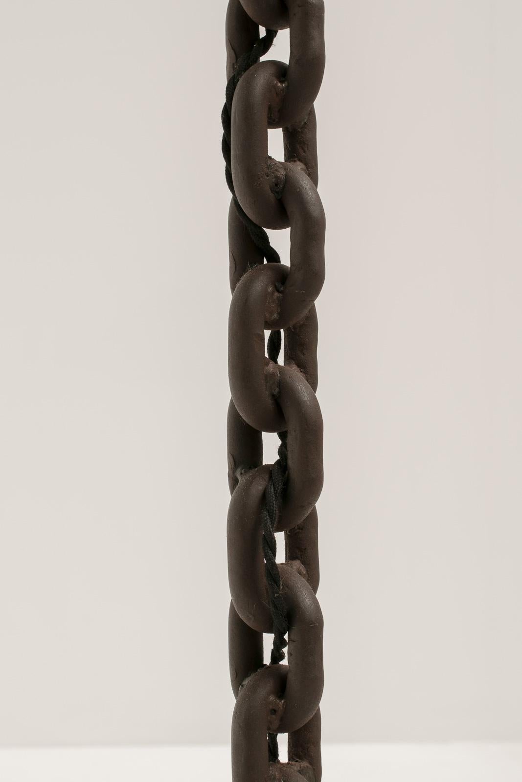 Large Chain Link Floor Lamp in the style of Franz West, France, 1970s 4