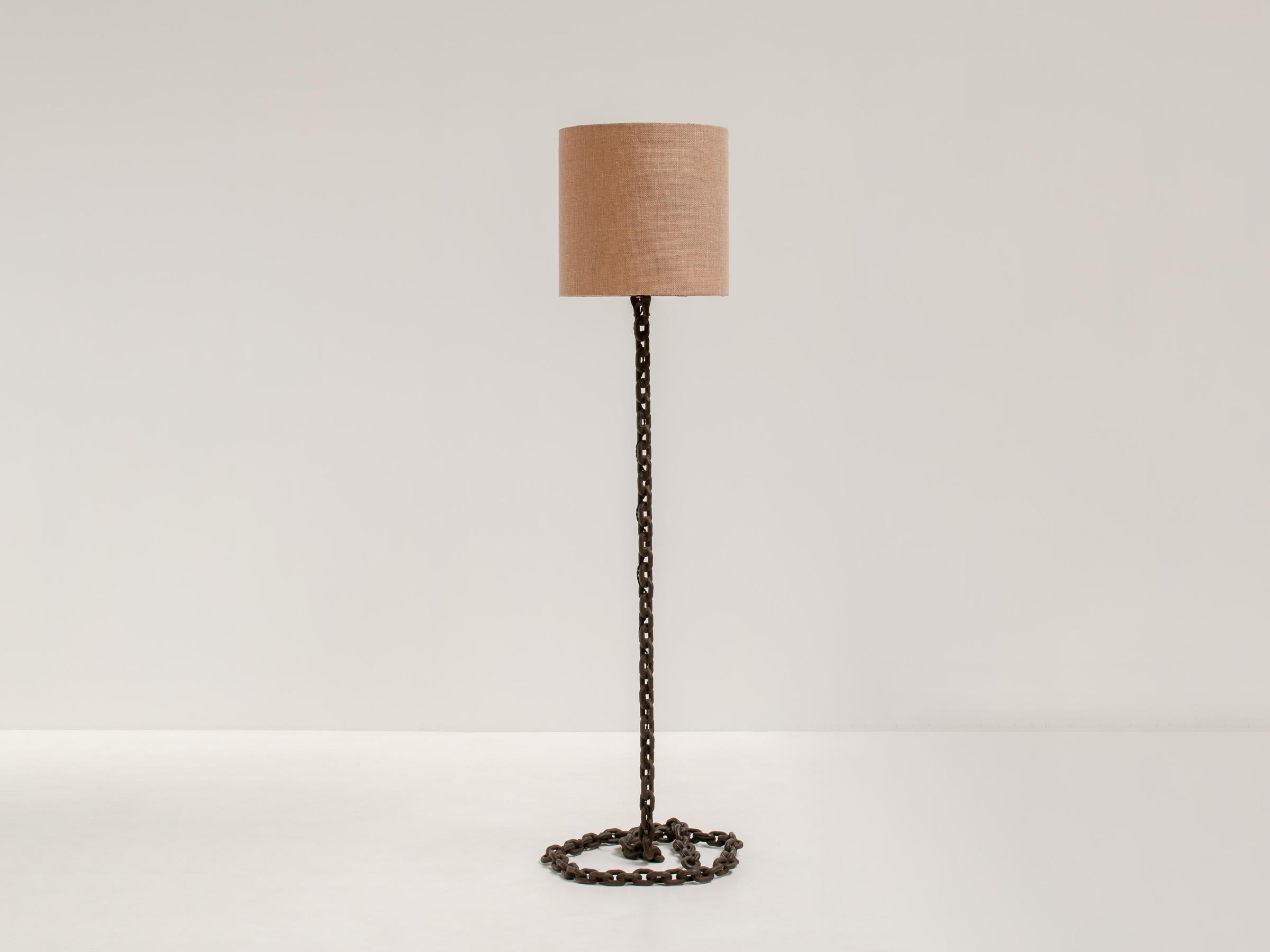 Large Chain Link Floor Lamp in the style of Franz West, France, 1970s 6