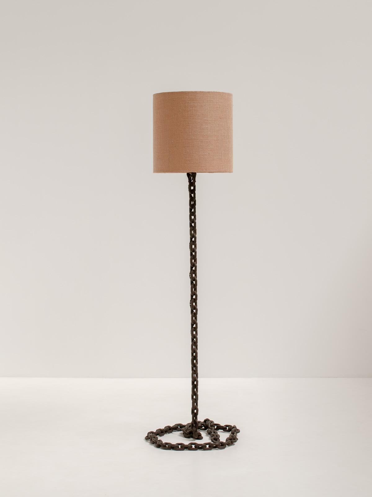 Large Chain Link Floor Lamp in the style of Franz West, France, 1970s 2