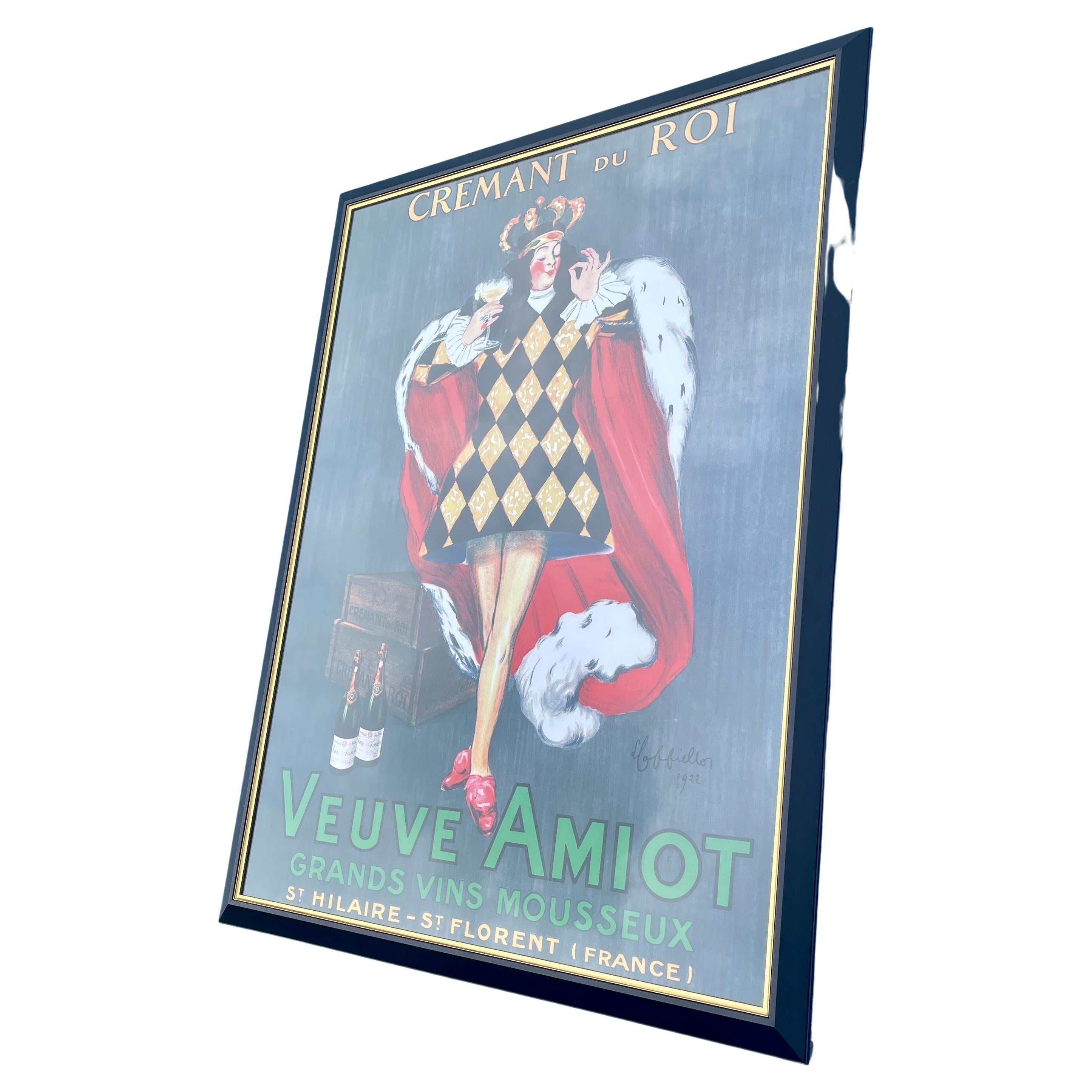 Large Champagne poster Veuve Amiot Cremant du Roi 4