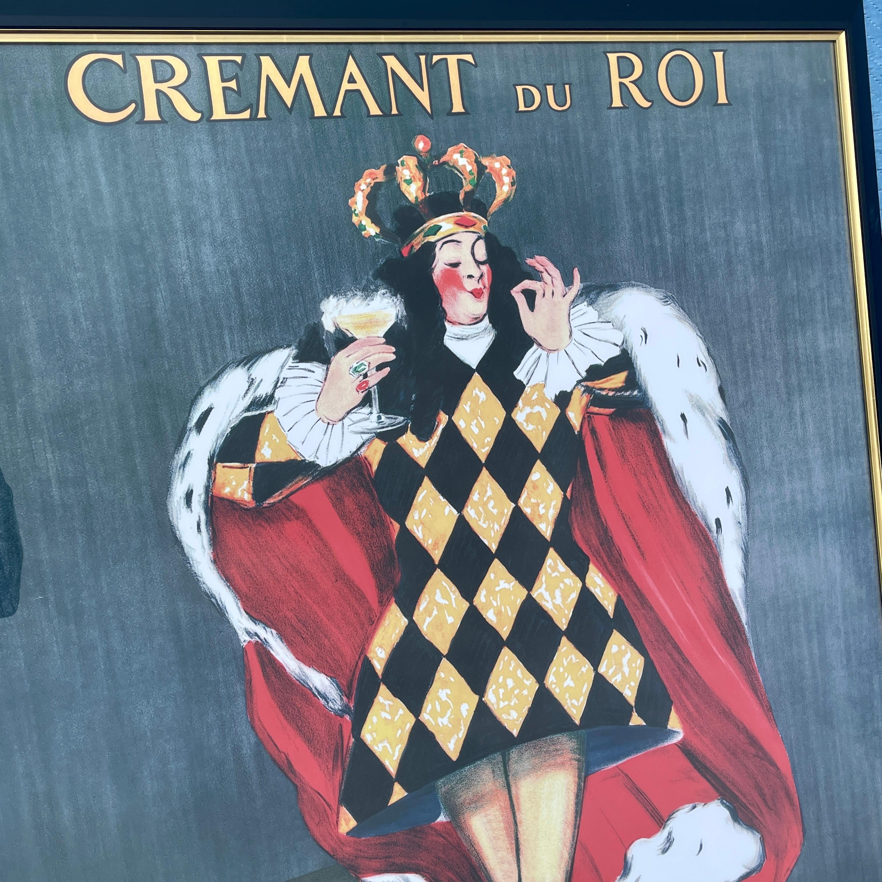 Art Nouveau Large Champagne poster Veuve Amiot Cremant du Roi
