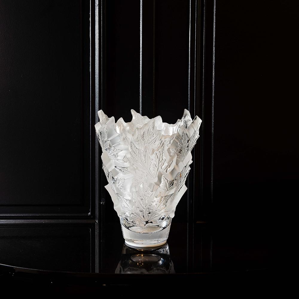 French Large Champs-Élysées Vase in Crystal Glass by Lalique For Sale