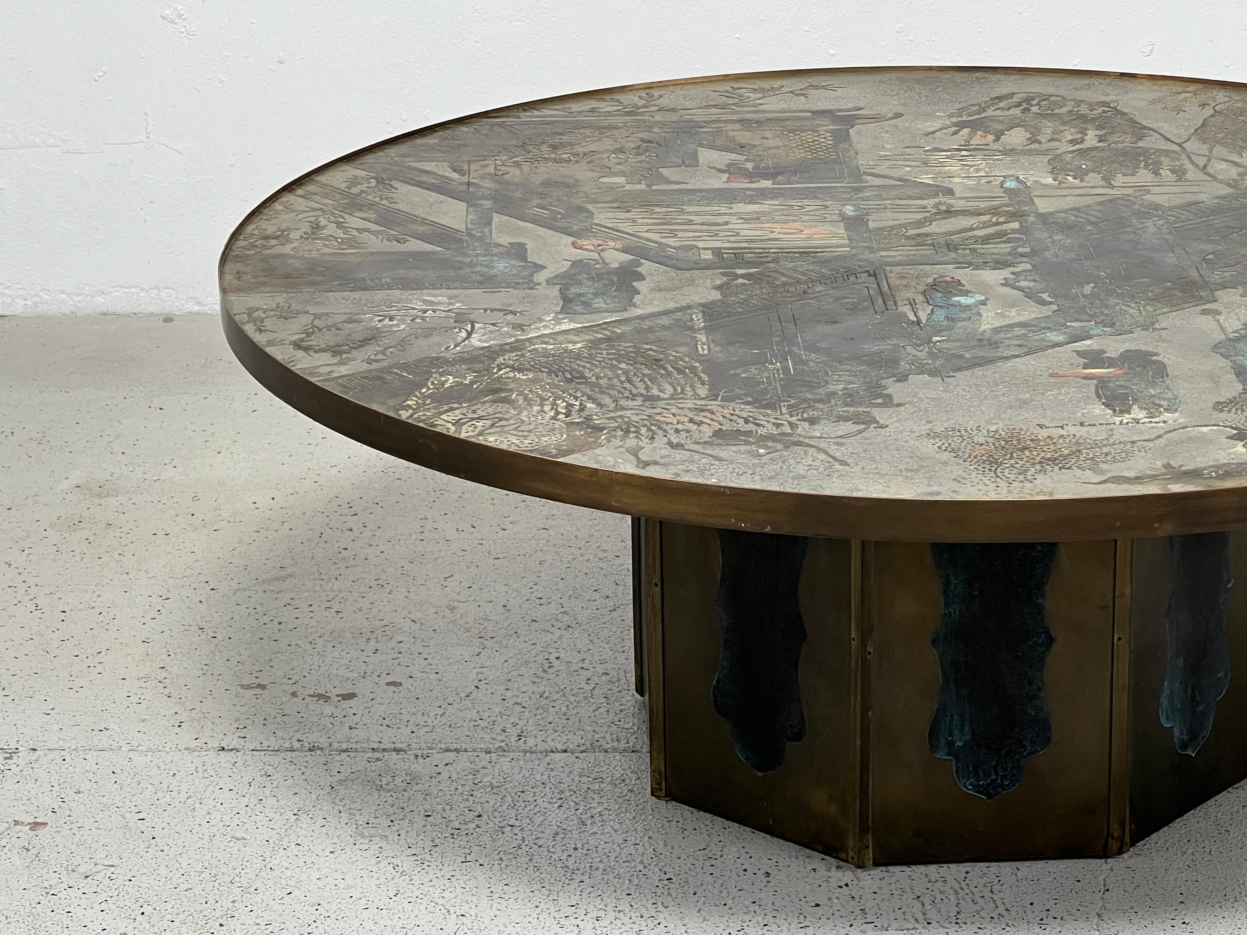 Large Chan Coffee Table by Philip and Kelvin Laverne For Sale 7