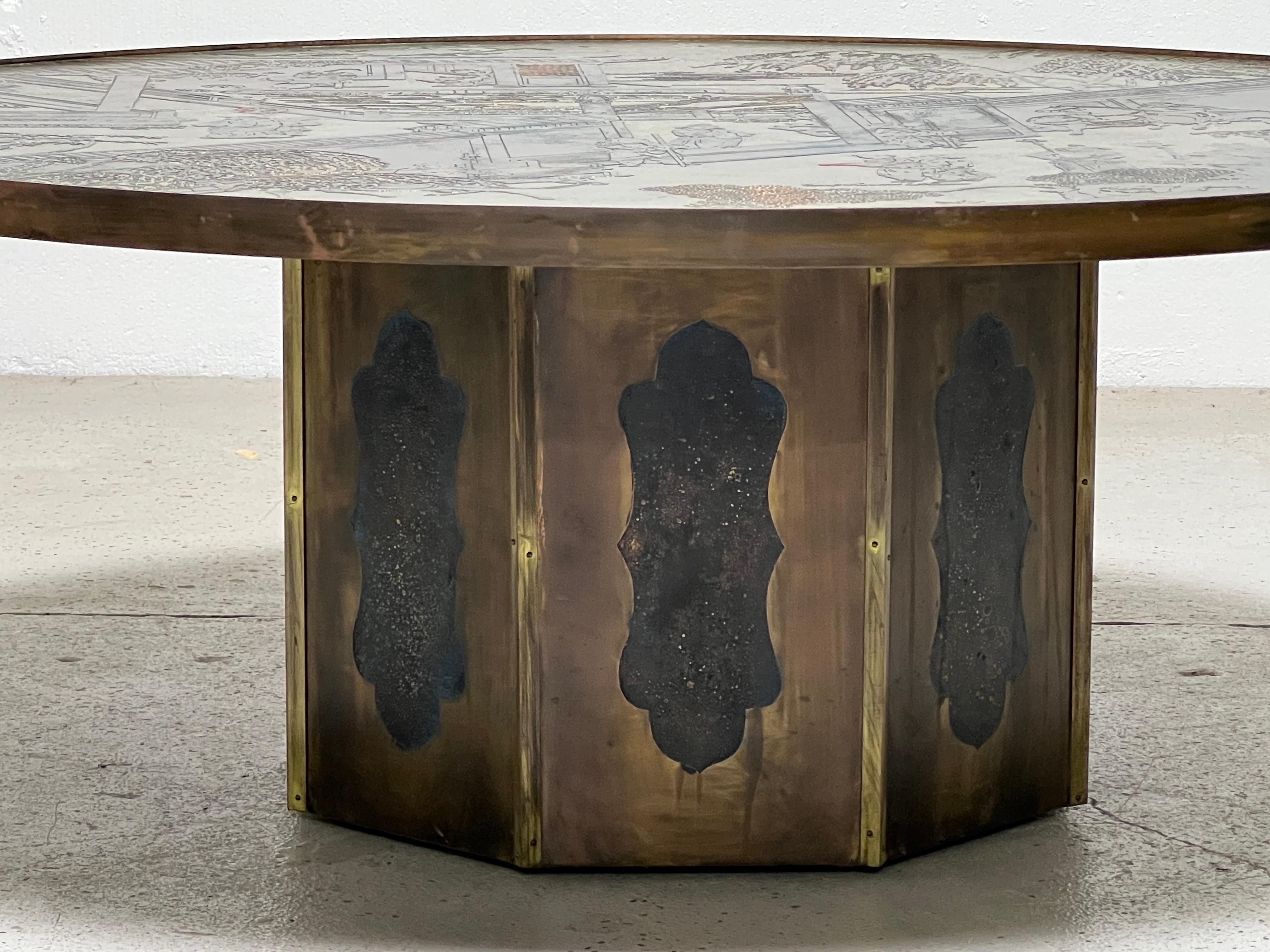 Large Chan Coffee Table by Philip and Kelvin Laverne For Sale 2