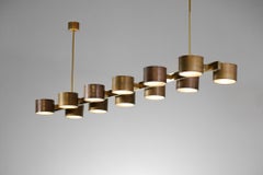 Large Chandelier 12 shades in the Style of Hans Agne Jakobsson "Lino", El136