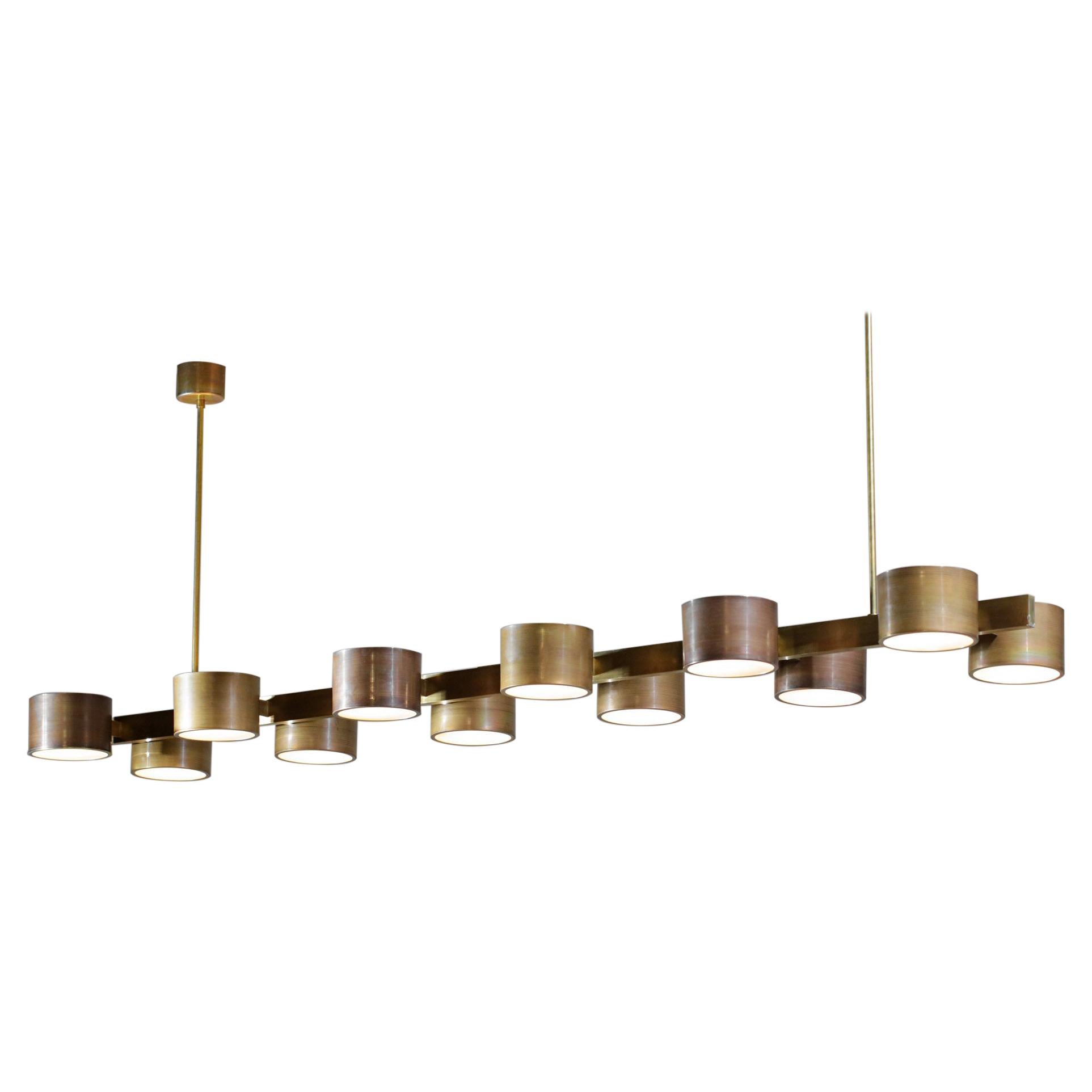 Grande lampadario a 12 luci nello stile di Hans-Agne Jakobsson "Lino", El136