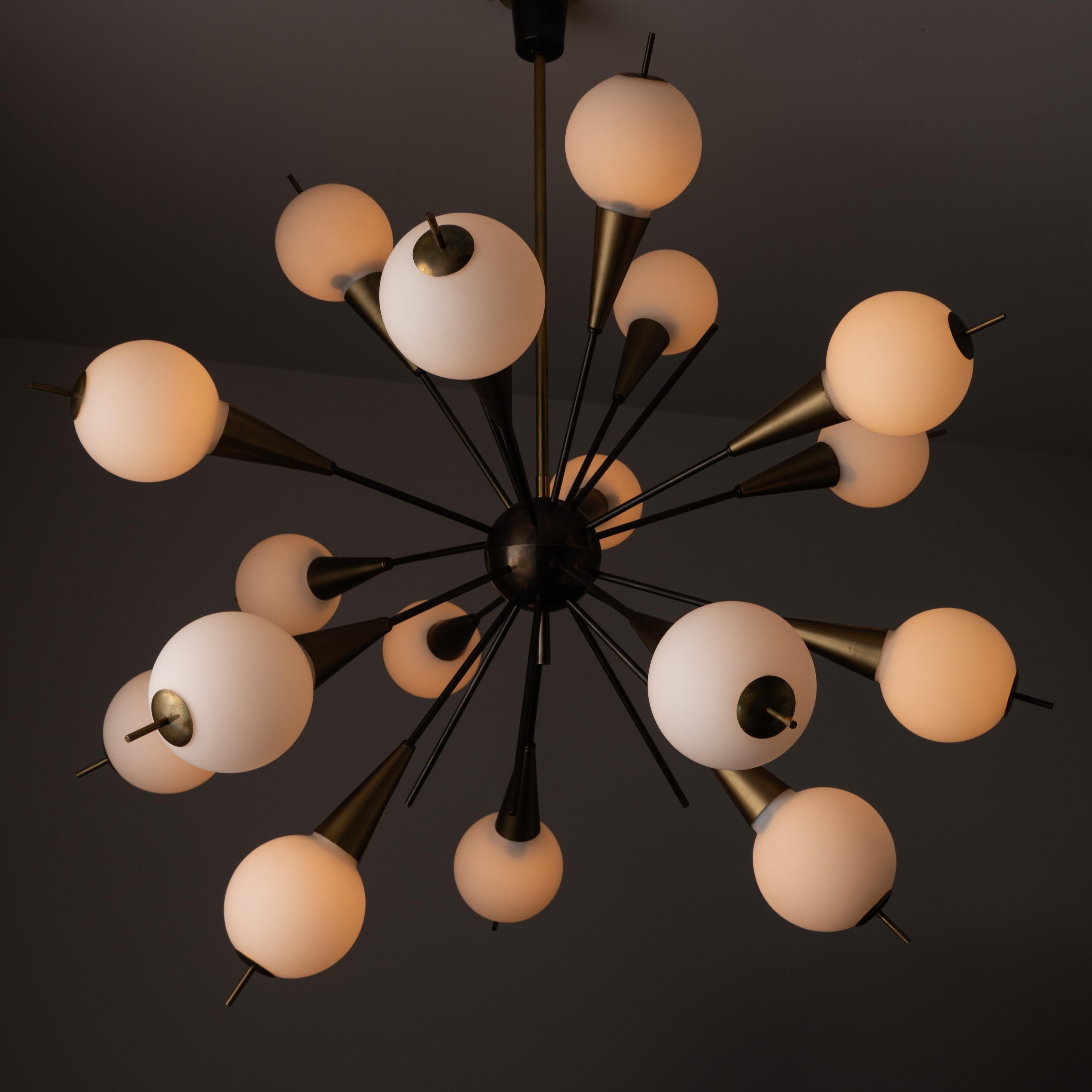 Mid-Century Modern Large Chandelier by G.C.M.E For Sale