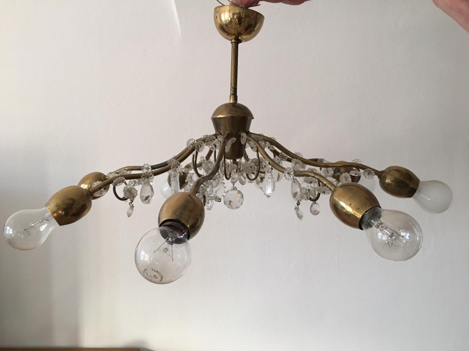 Austrian Large Chandelier by J.L Lobmeyr For Sale