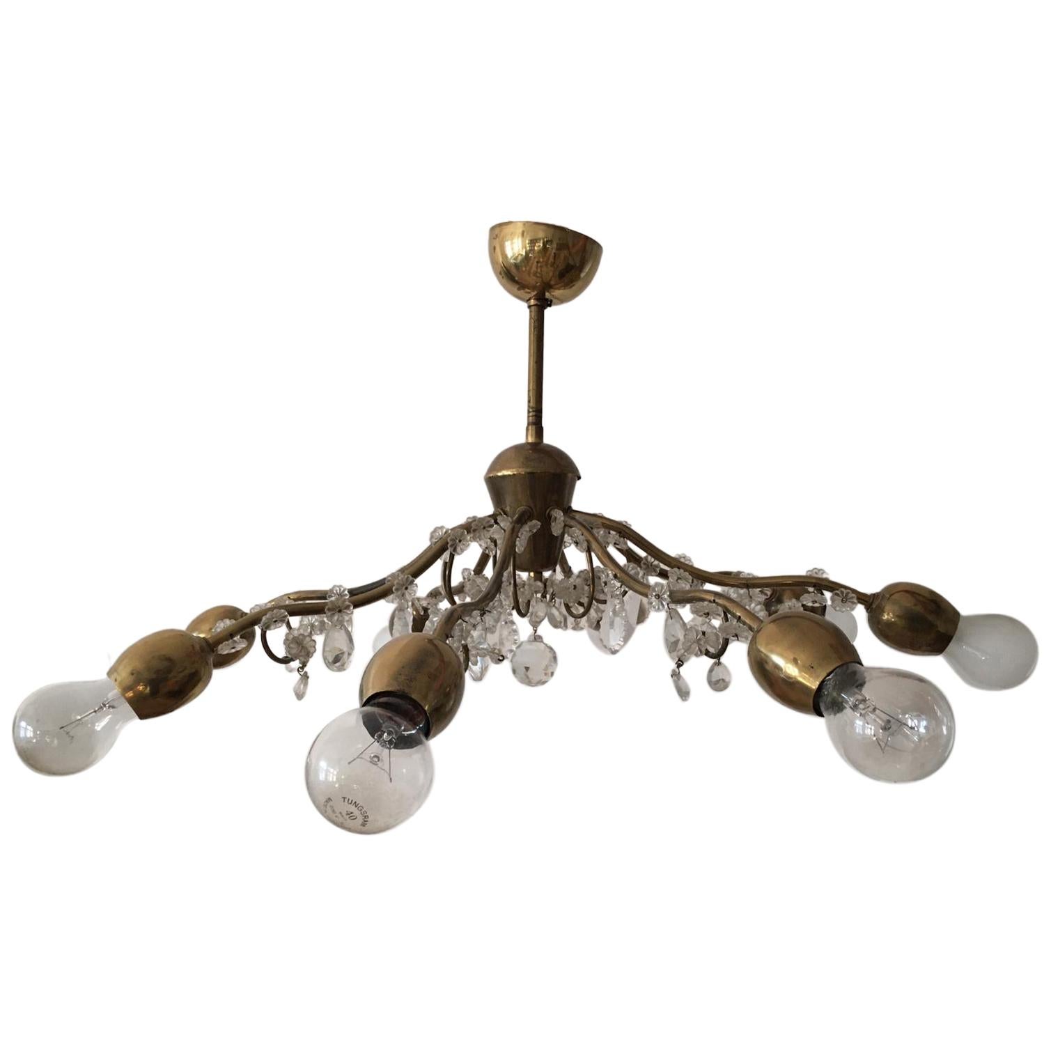 Large Chandelier by J.L Lobmeyr For Sale