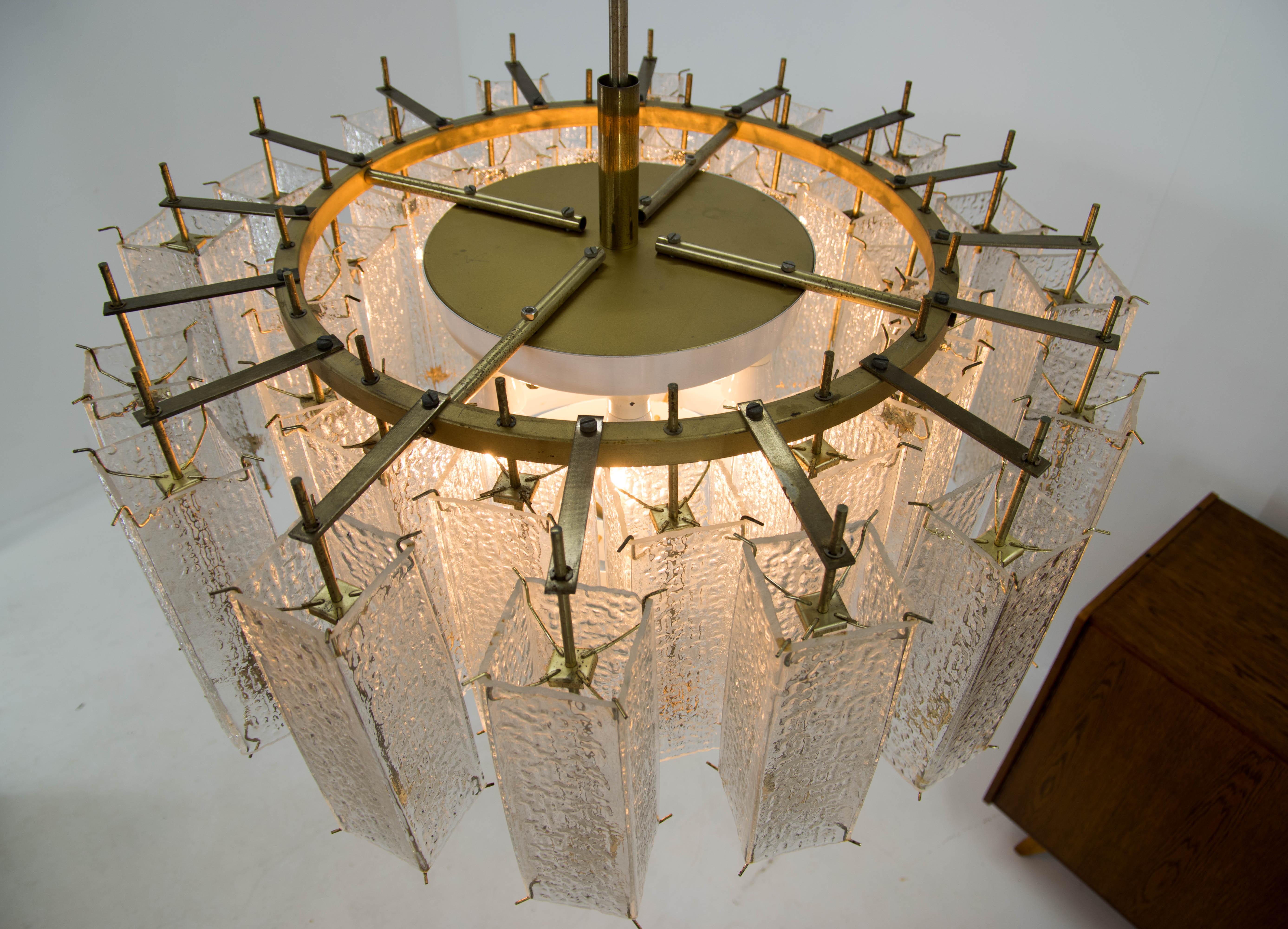 Large Chandelier by Kamenicky Senov, 1960s, Two Items Available 3