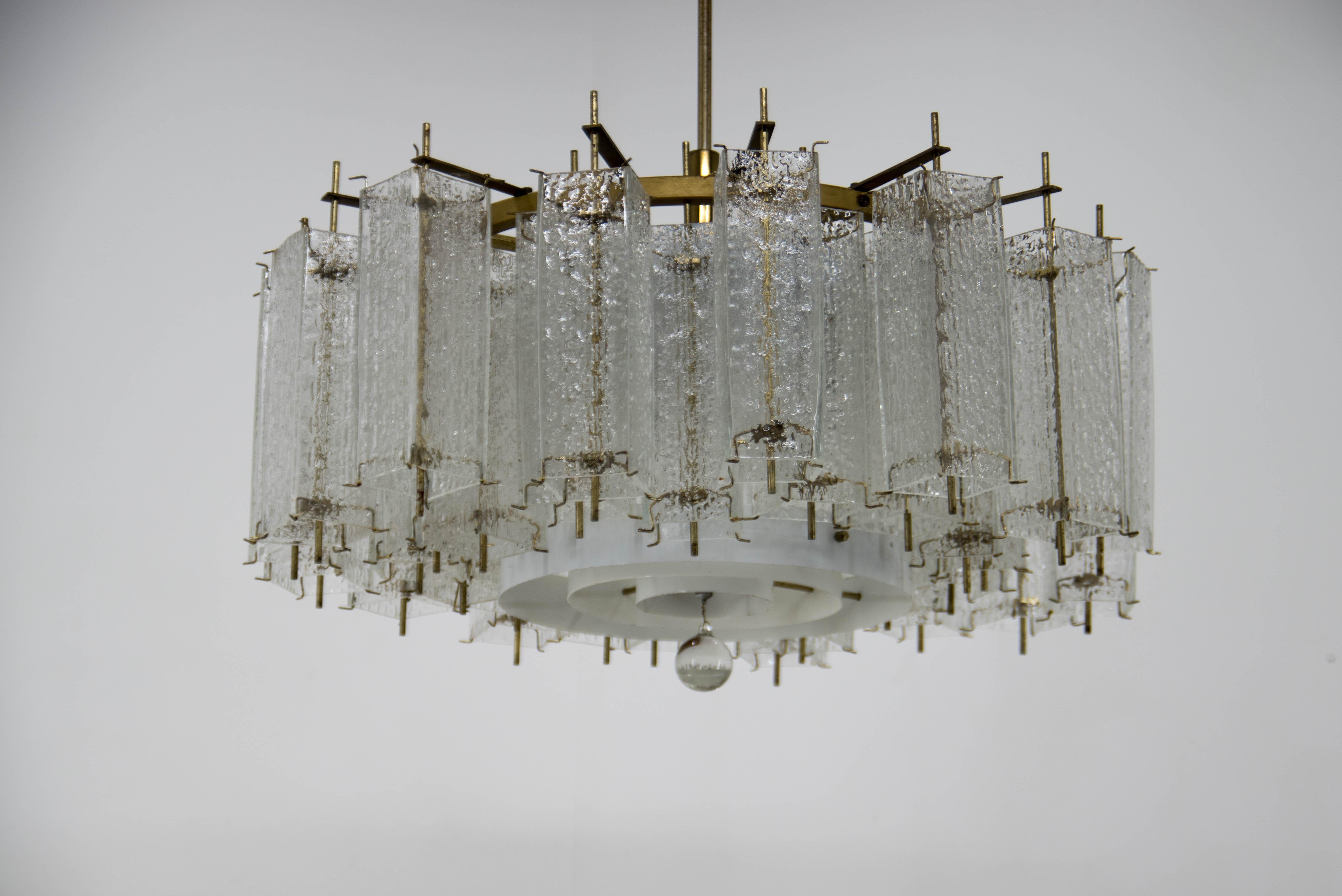 Large Chandelier by Kamenicky Senov, 1960s, Two Items Available 4