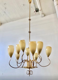 Large Chandelier by Paavo Tynell