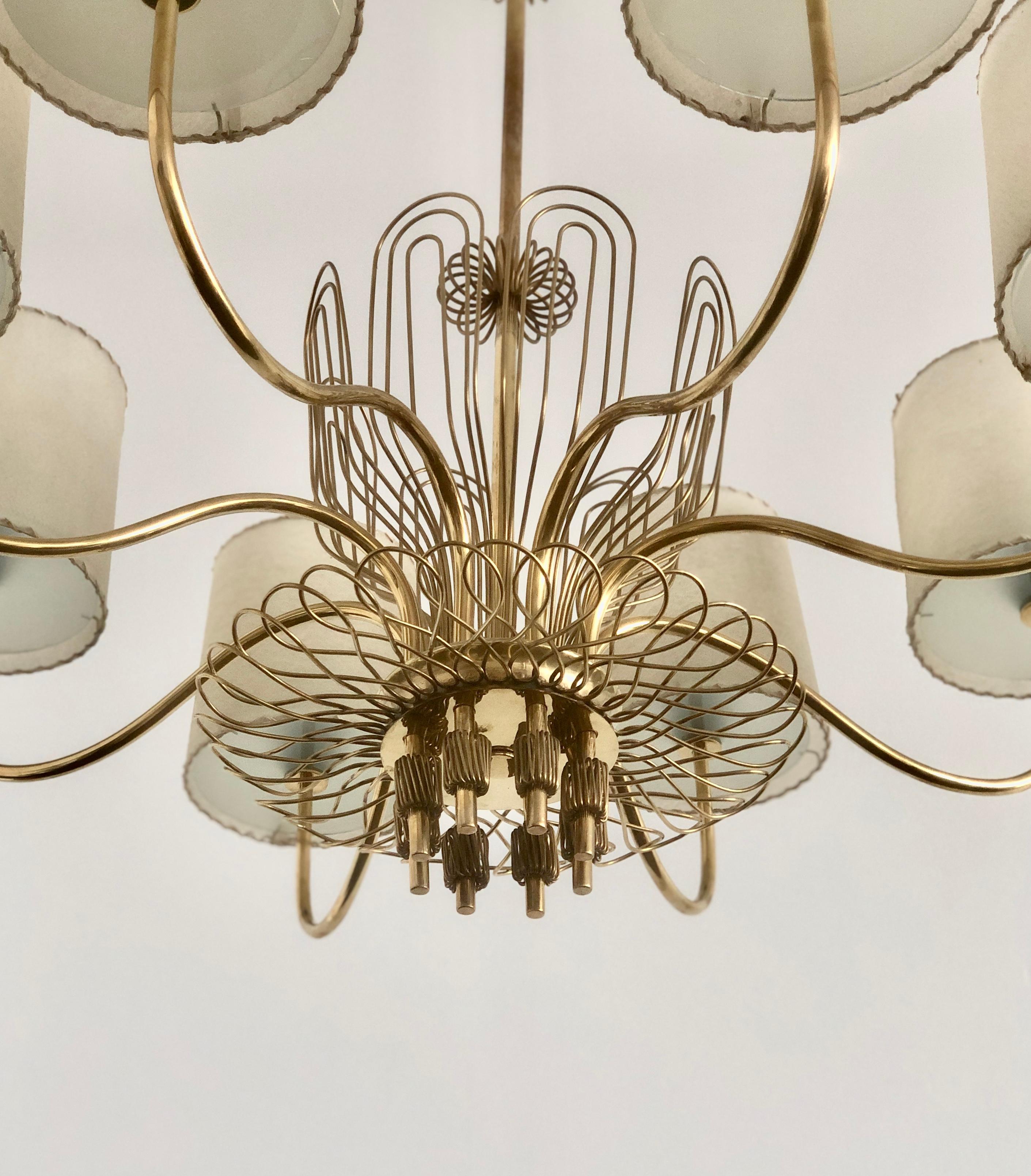 Large Chandelier by Paavo Tynell 1