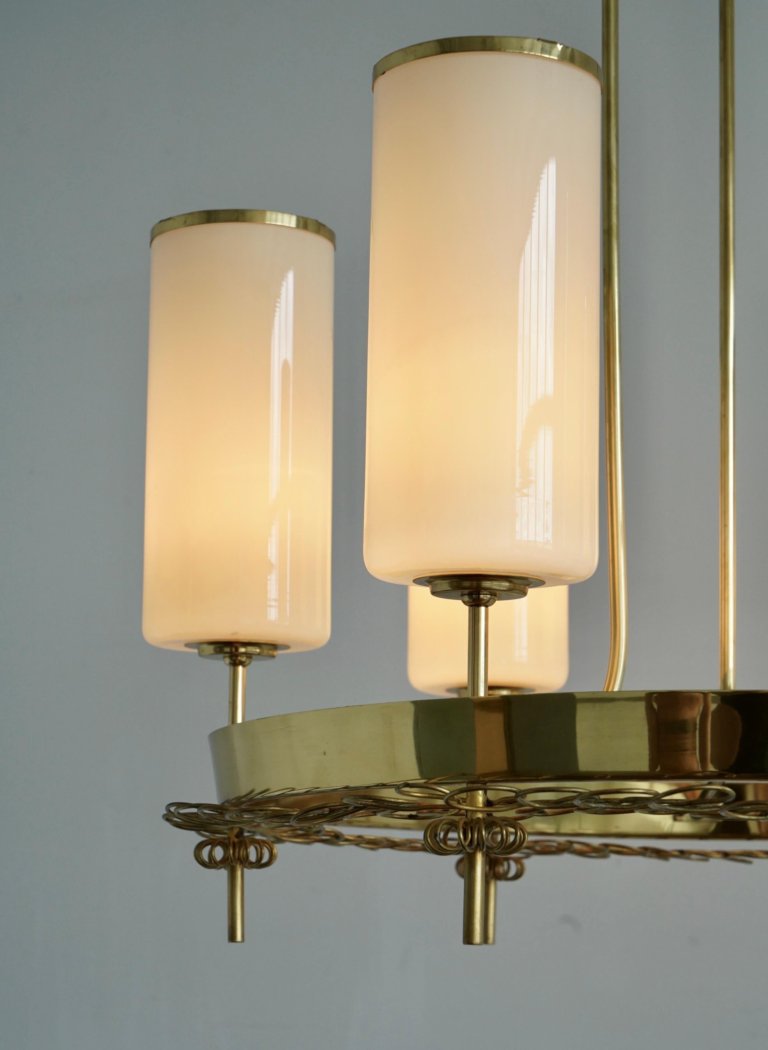 Grande lampadario di Paavo Tynell per Taito in vendita 4