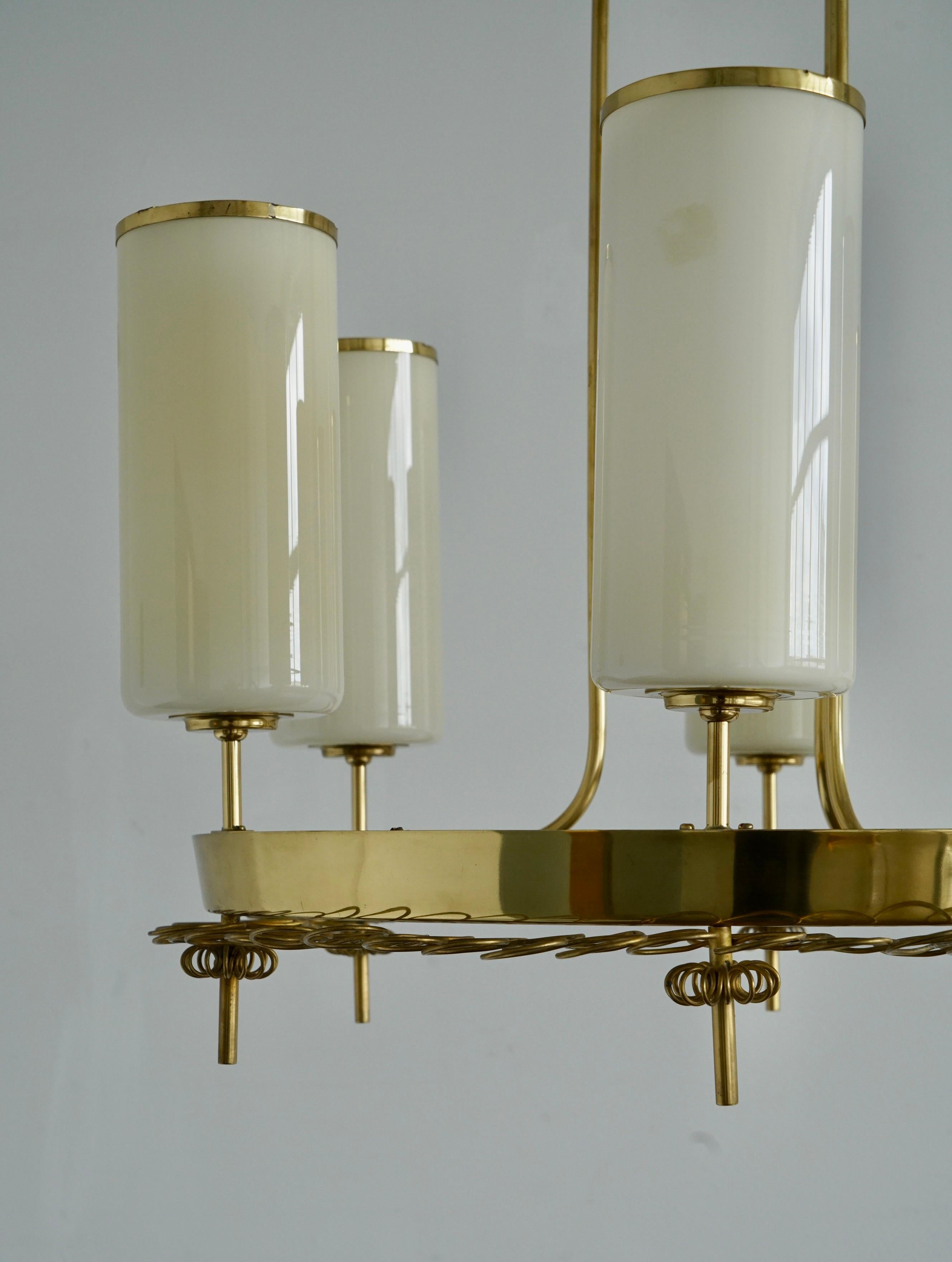 Grande lampadario di Paavo Tynell per Taito in vendita 1
