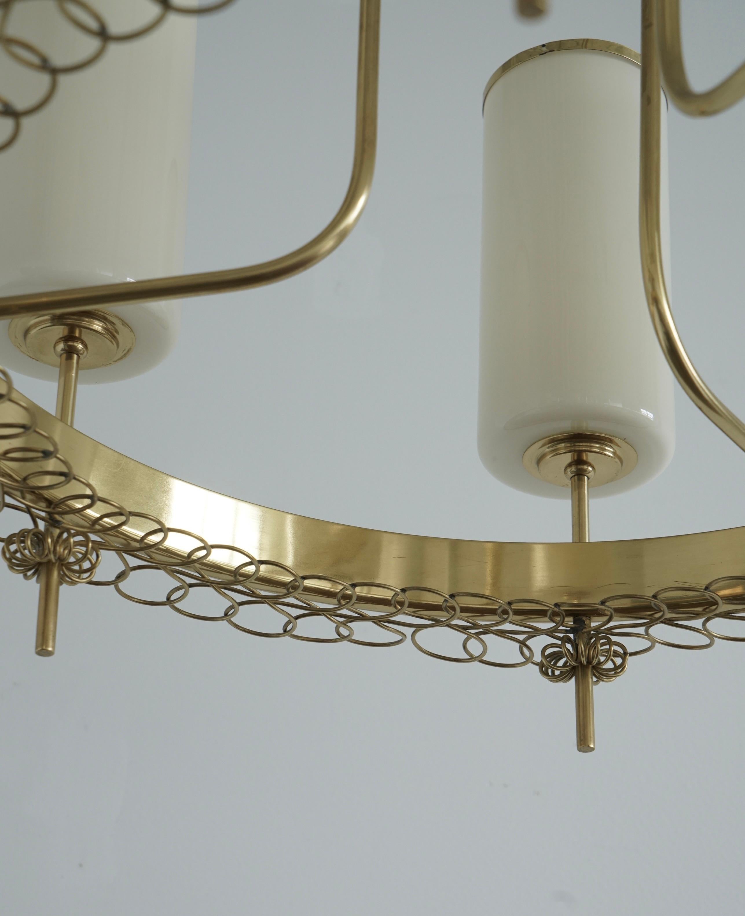 Grande lampadario di Paavo Tynell per Taito in vendita 2