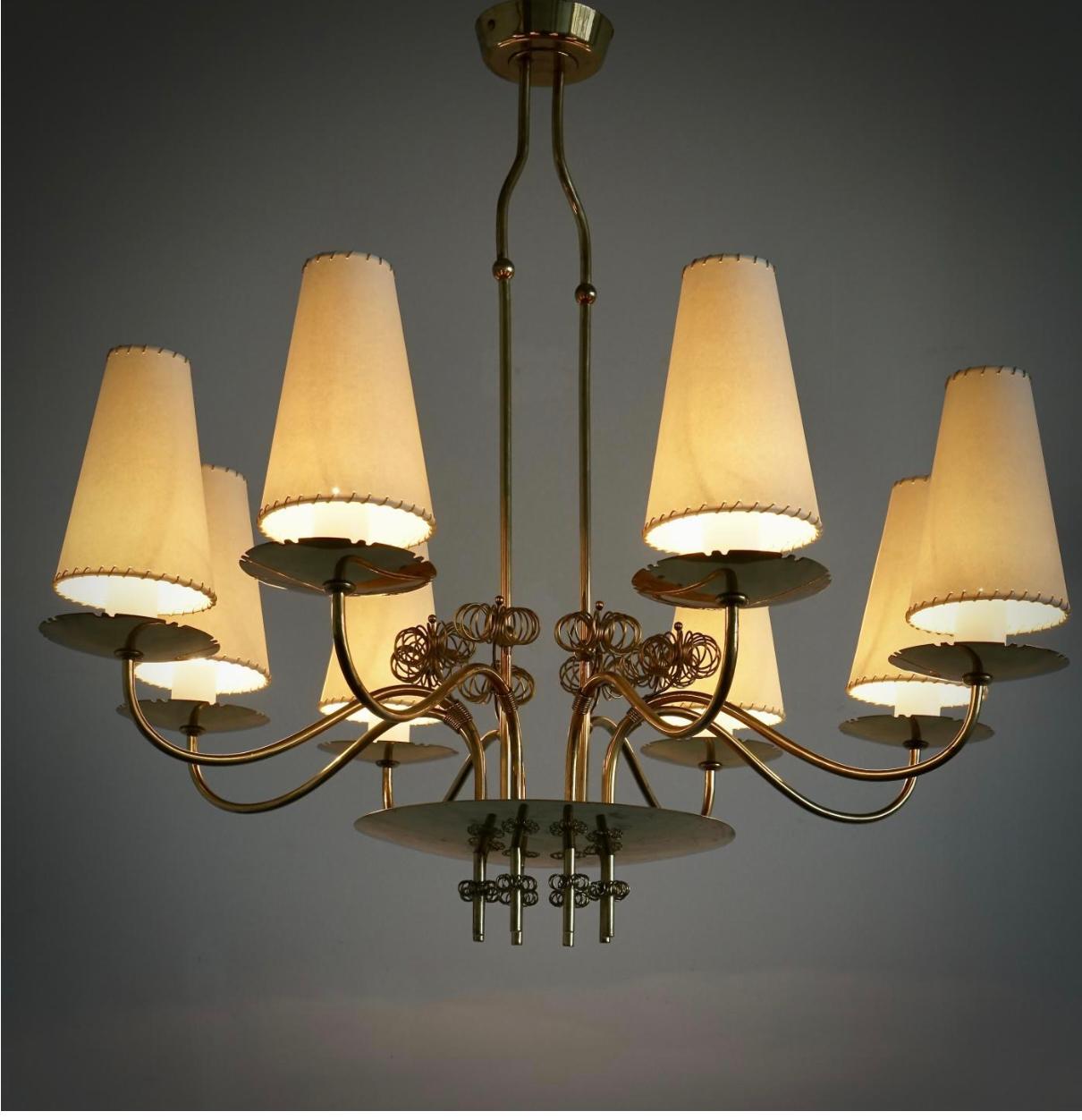 Grand lustre de Paavo Tynell pour Taito Oy en vente 3