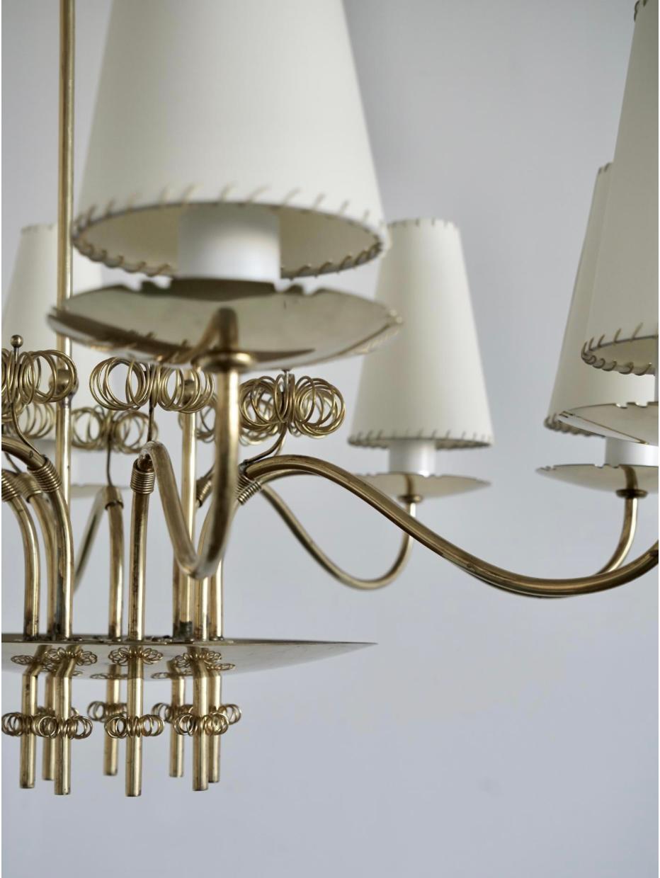 Scandinave moderne Grand lustre de Paavo Tynell pour Taito Oy en vente