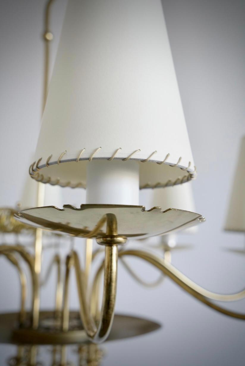 Finlandais Grand lustre de Paavo Tynell pour Taito Oy en vente