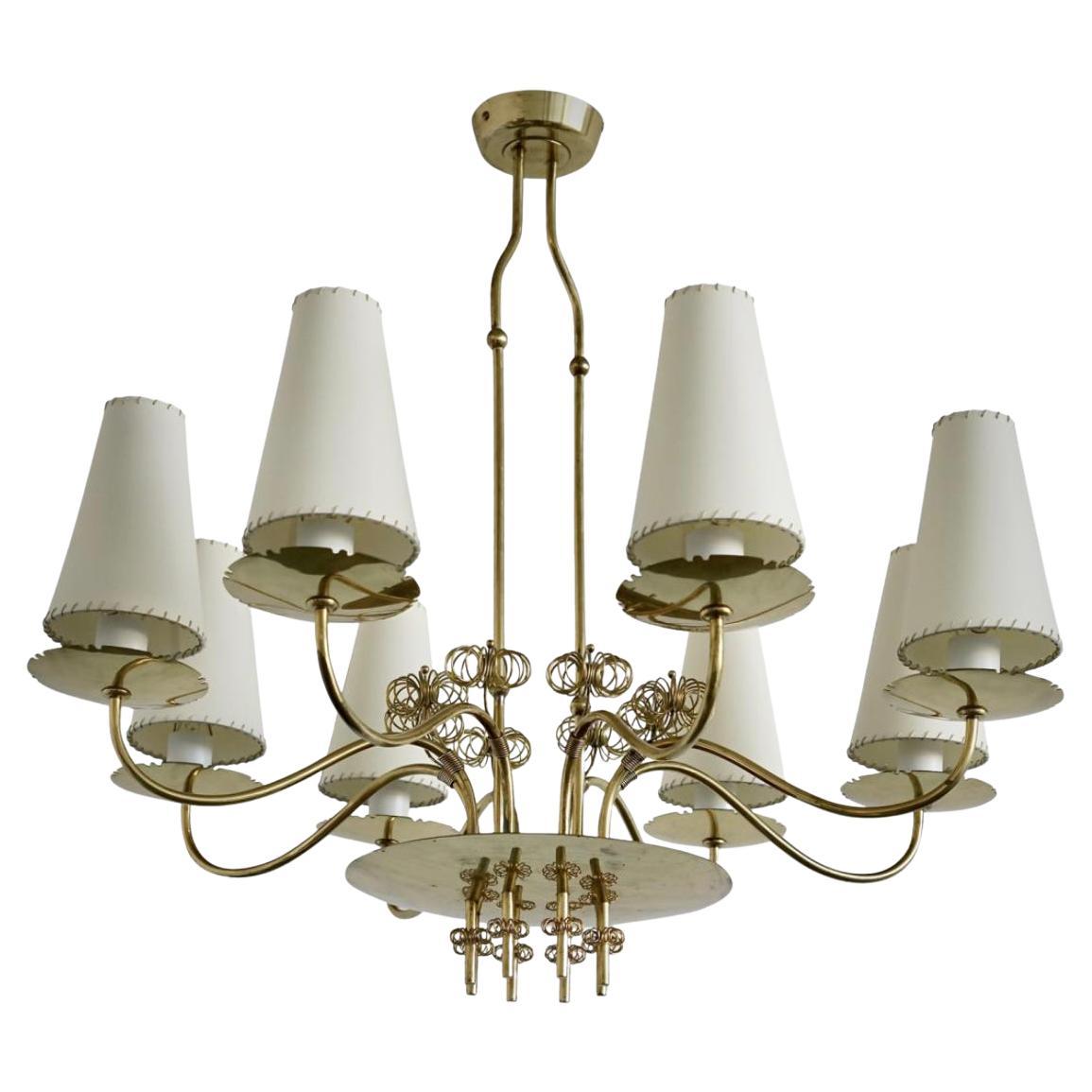 Large Chandelier by Paavo Tynell for Taito Oy