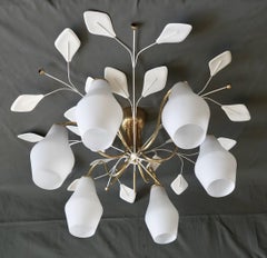 Large Chandelier by Paavo Tynell , Model K 1-8.
