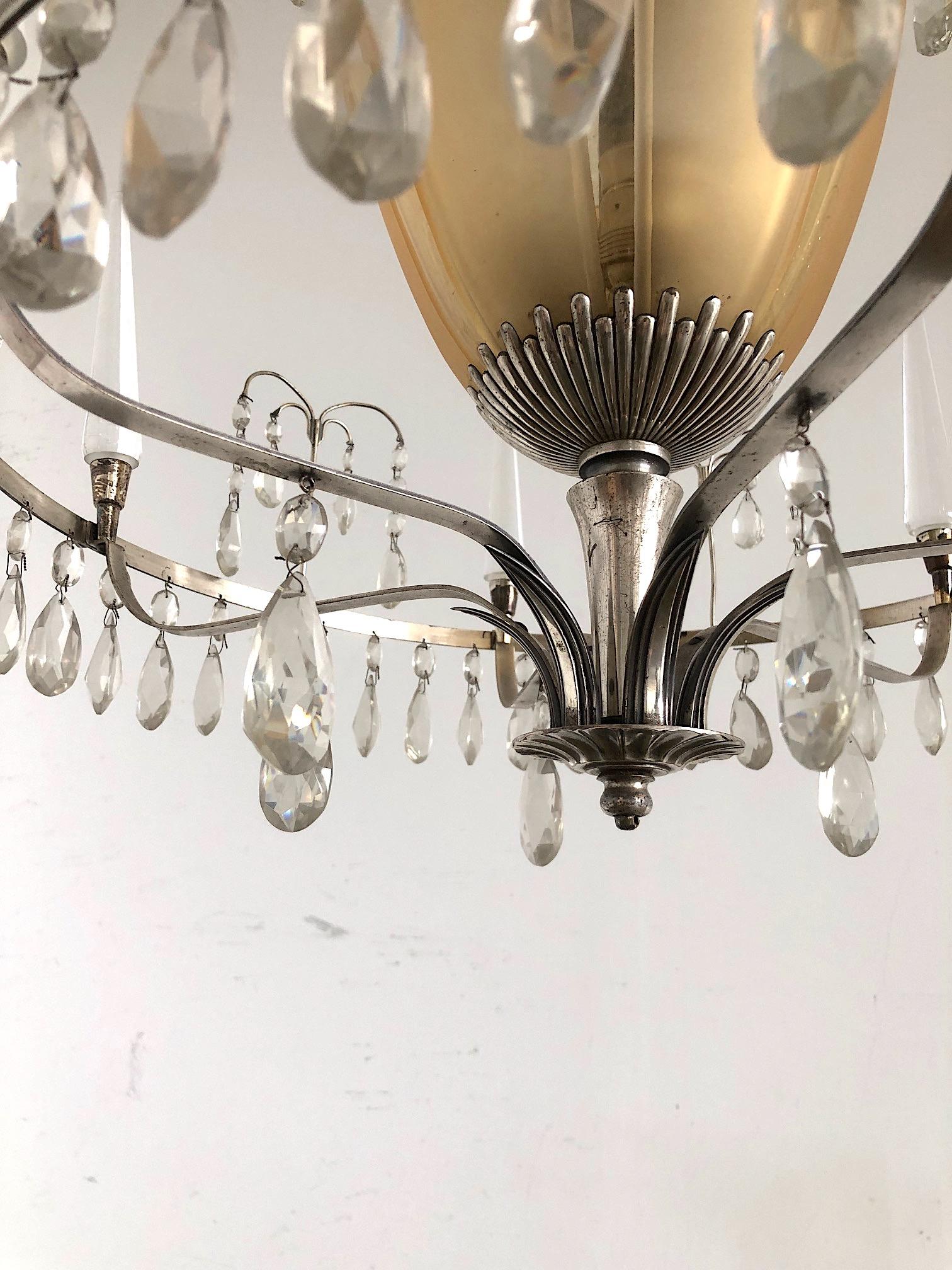 Large Chandelier Ellis Bergh Attributed, 2 Available For Sale 5