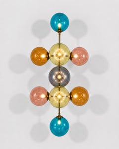 Large chandelier with nine globes, Murano, Italy, circa 2010 / 2020