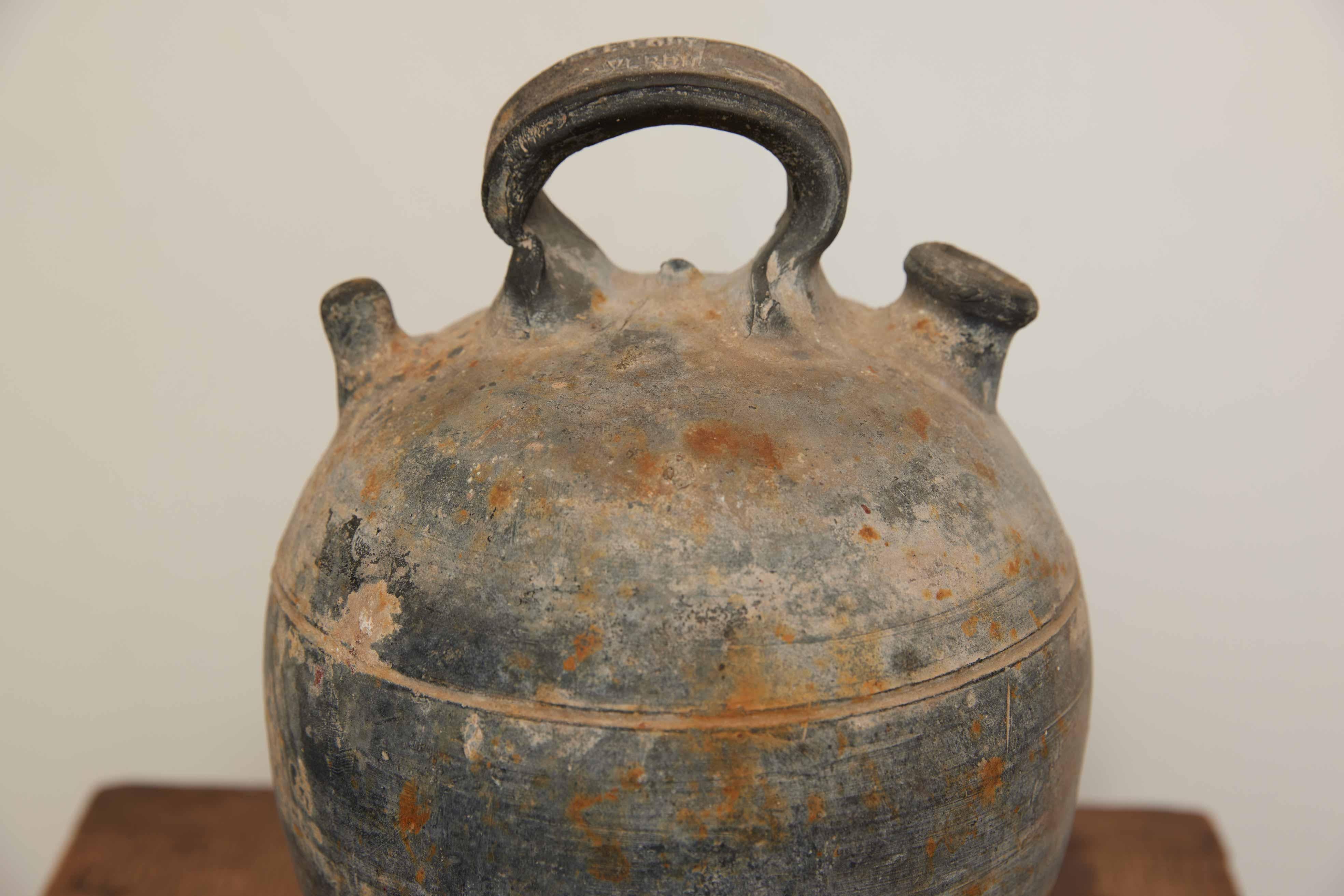 Large Charcoal French Oil Vessel For Sale 1
