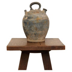 Large Charcoal French Oil Vessel