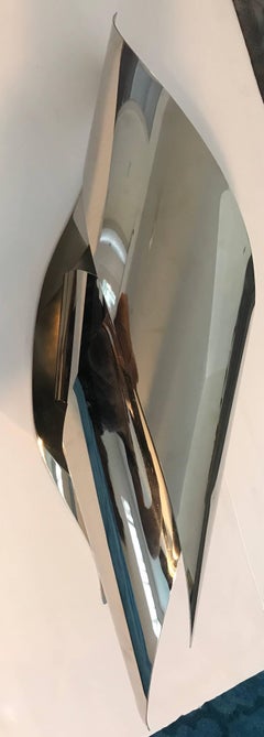 Large Charles 1970s French Flame Wall Light