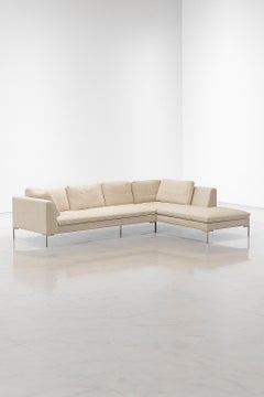 Grand sectionnel Charles en lin tissé, Antonio Citterio pour B&B Italia