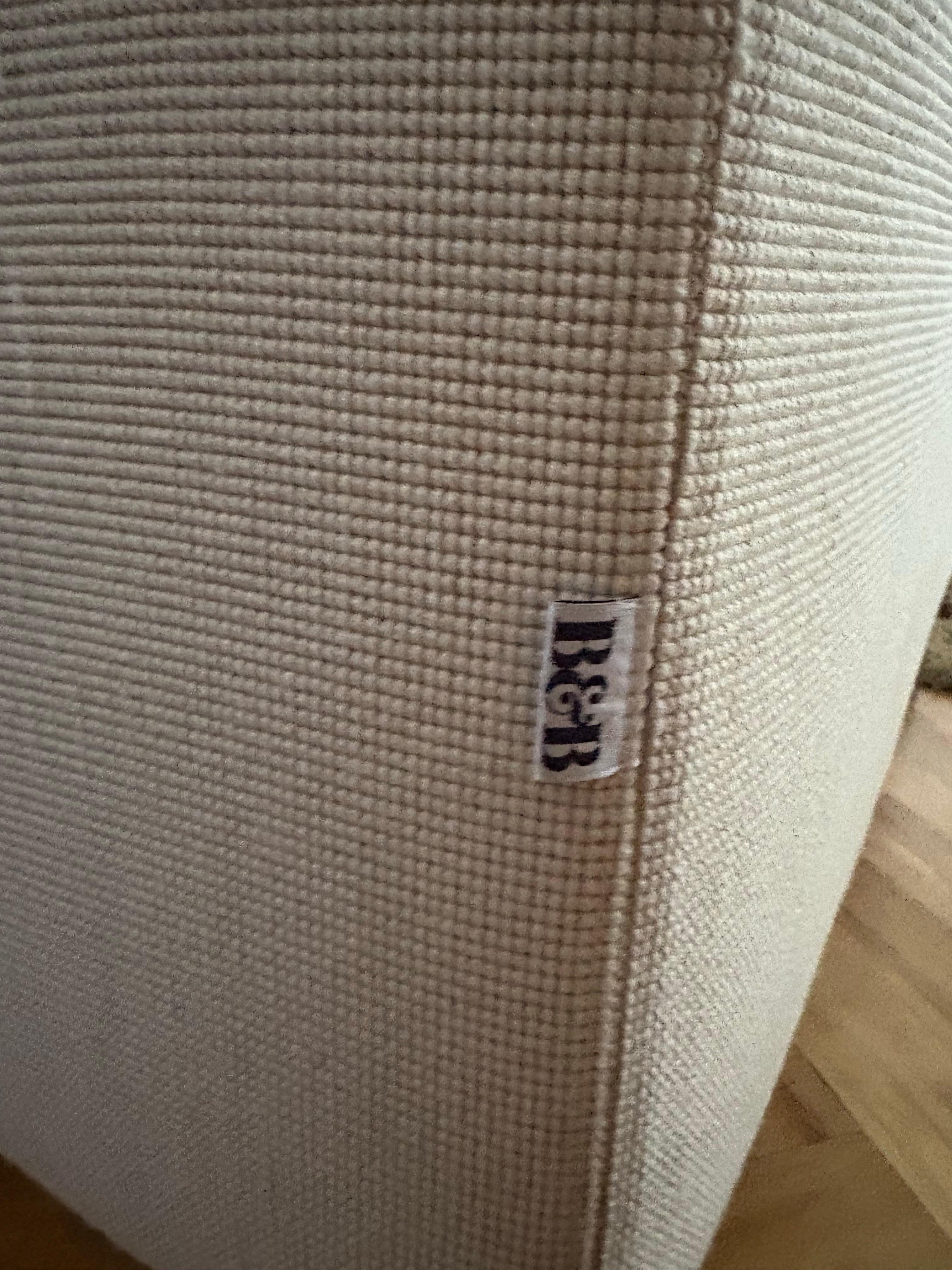 Grand sectionnel Charles en lin tissé, Antonio Citterio pour B&B Italia Bon état - En vente à Las Vegas, NV