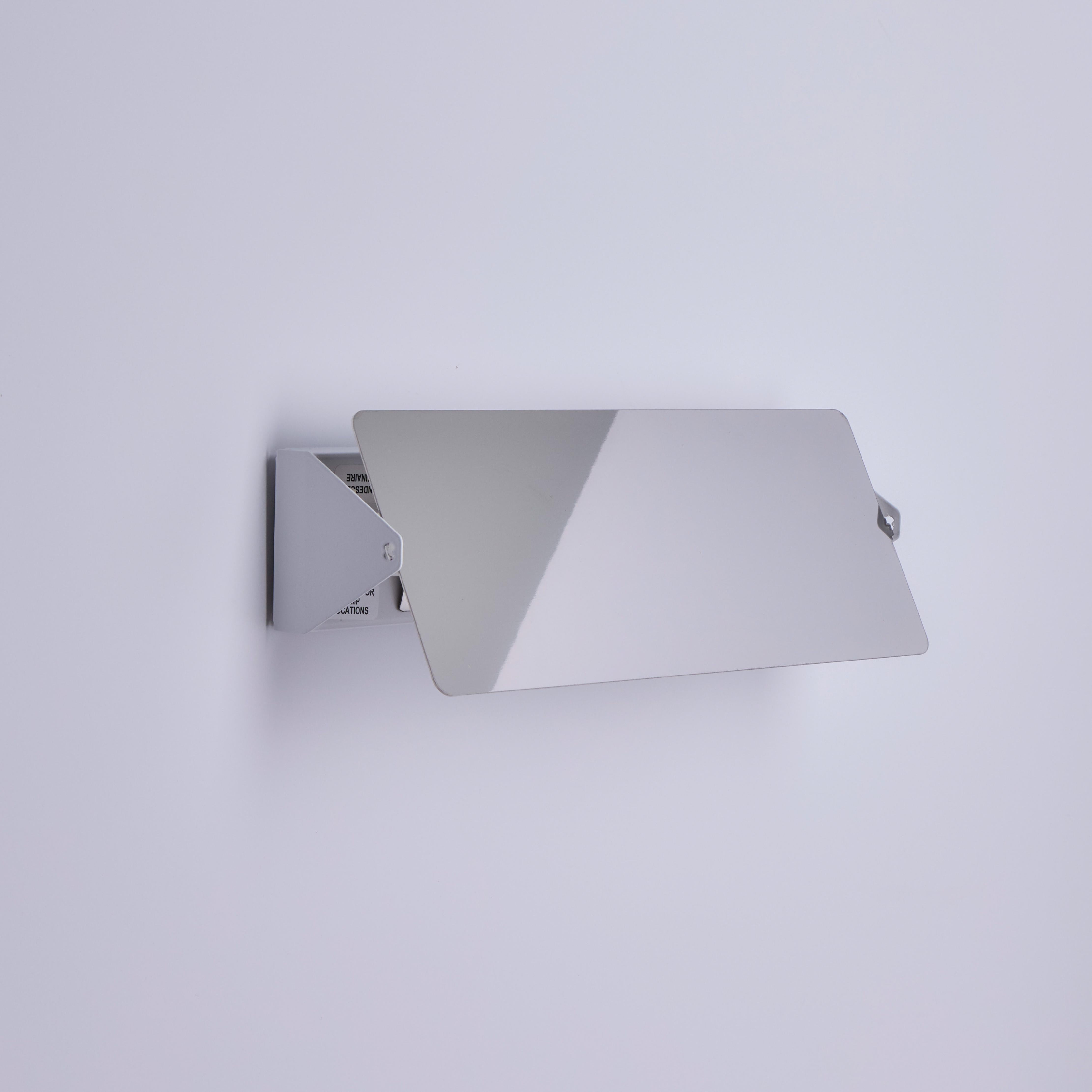 Large Charlotte Perriand 'Applique À Volet Pivotant Double' Mirrored Wall Light In New Condition For Sale In Glendale, CA
