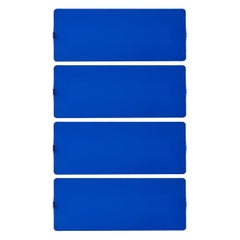 Large Charlotte Perriand 'Applique À Volet Pivotant Double' Wall Light in Blue