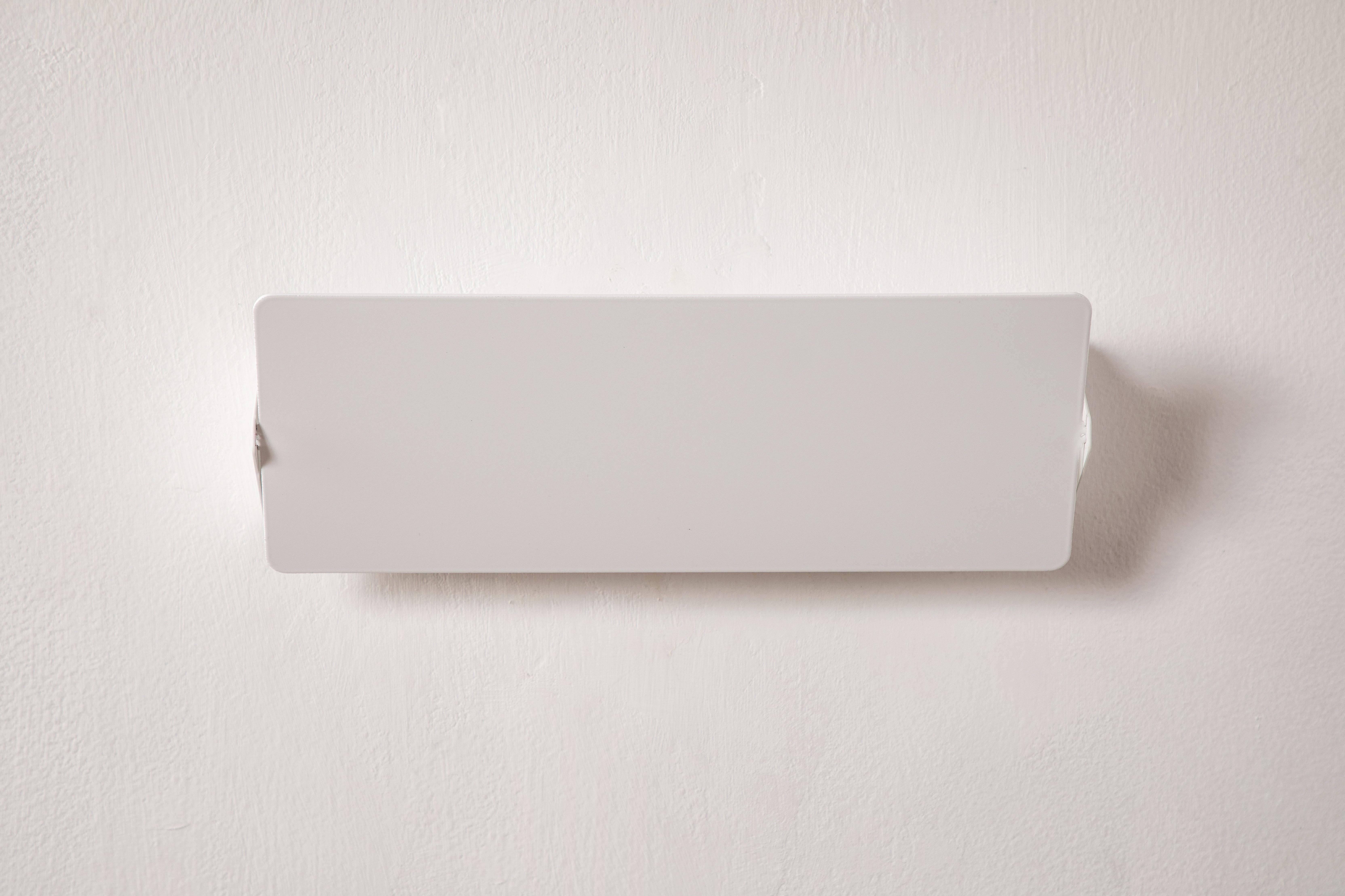 Anodized Large Charlotte Perriand 'Applique À Volet Pivotant Double' Wall Light in White For Sale