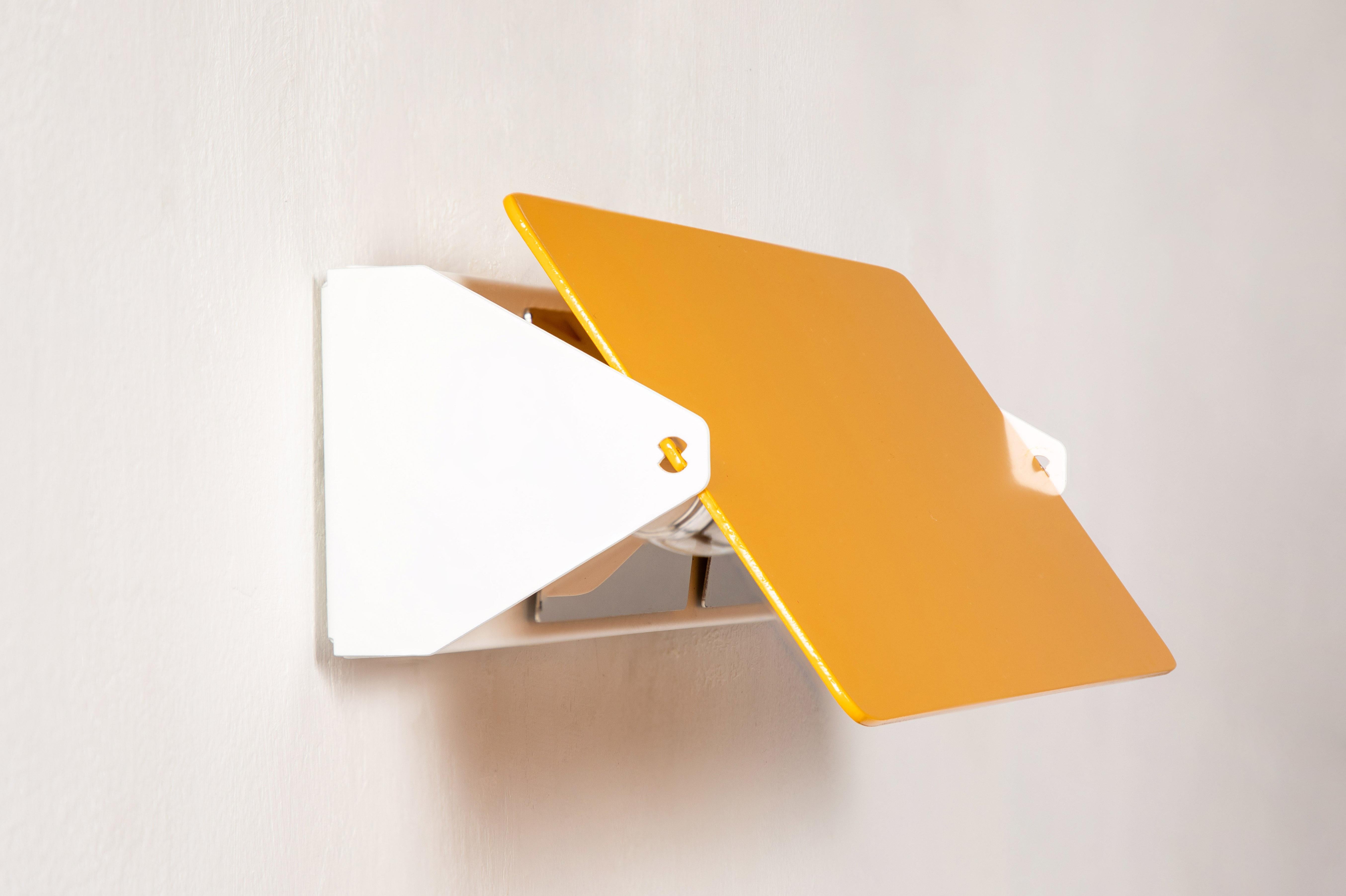 Large Charlotte Perriand 'Applique À Volet Pivotant Double' Yellow Wall Light For Sale 4