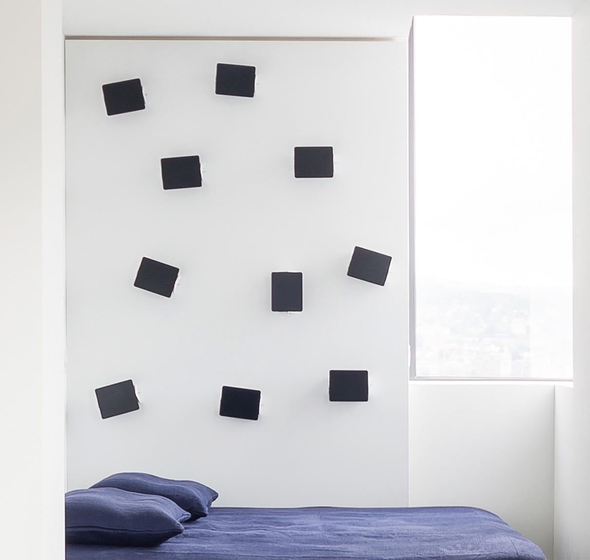 Large Charlotte Perriand 'Applique À Volet Pivotant Plié' Wall Light in Black For Sale 9