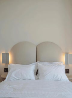 Large Charlotte Perriand 'Applique À Volet Pivotant Plié' Wall Light in White