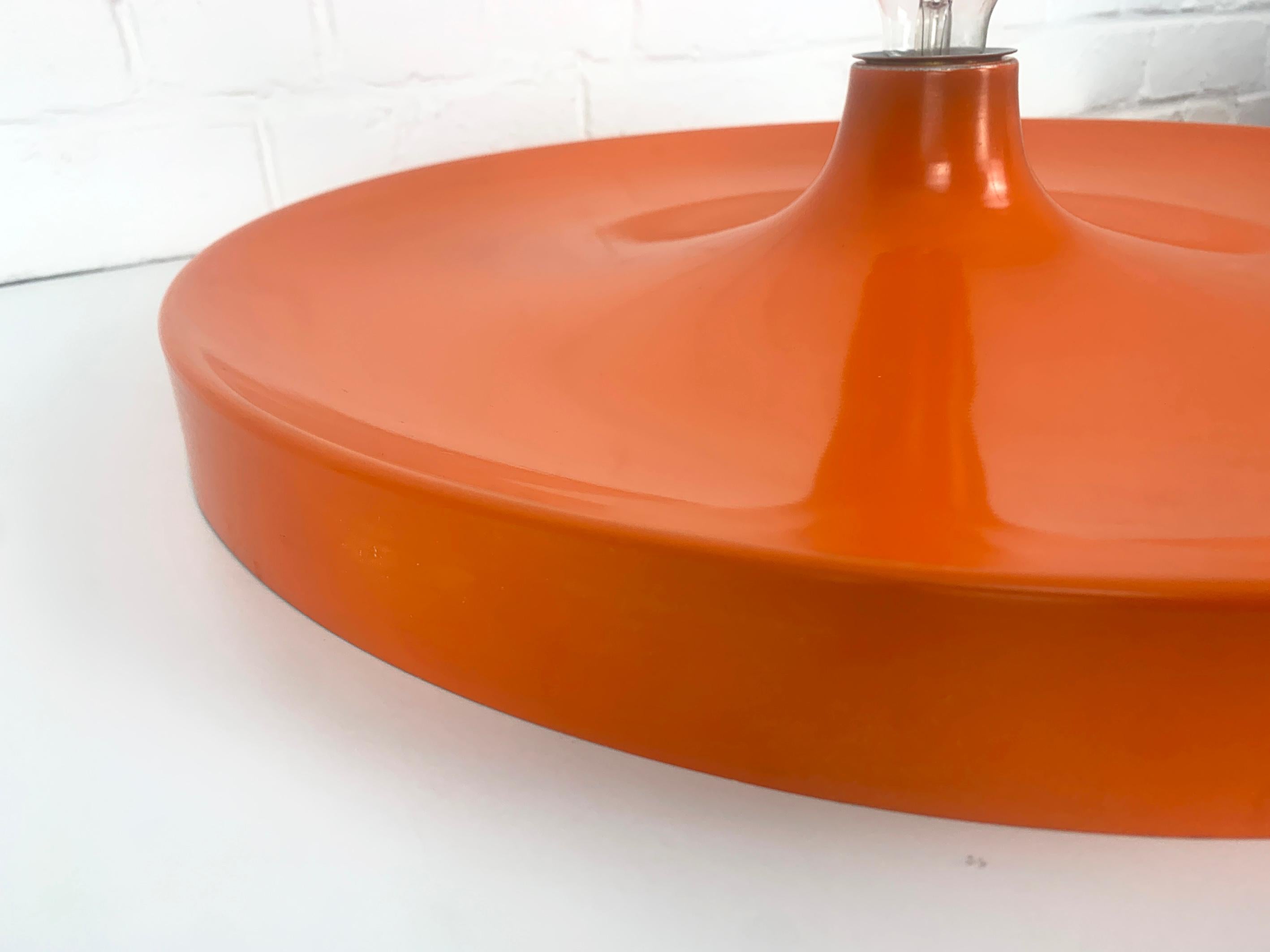Large Charlotte Perriand Space Age Flush Sconce Disc Wall Light, Germany, 1960s For Sale 3