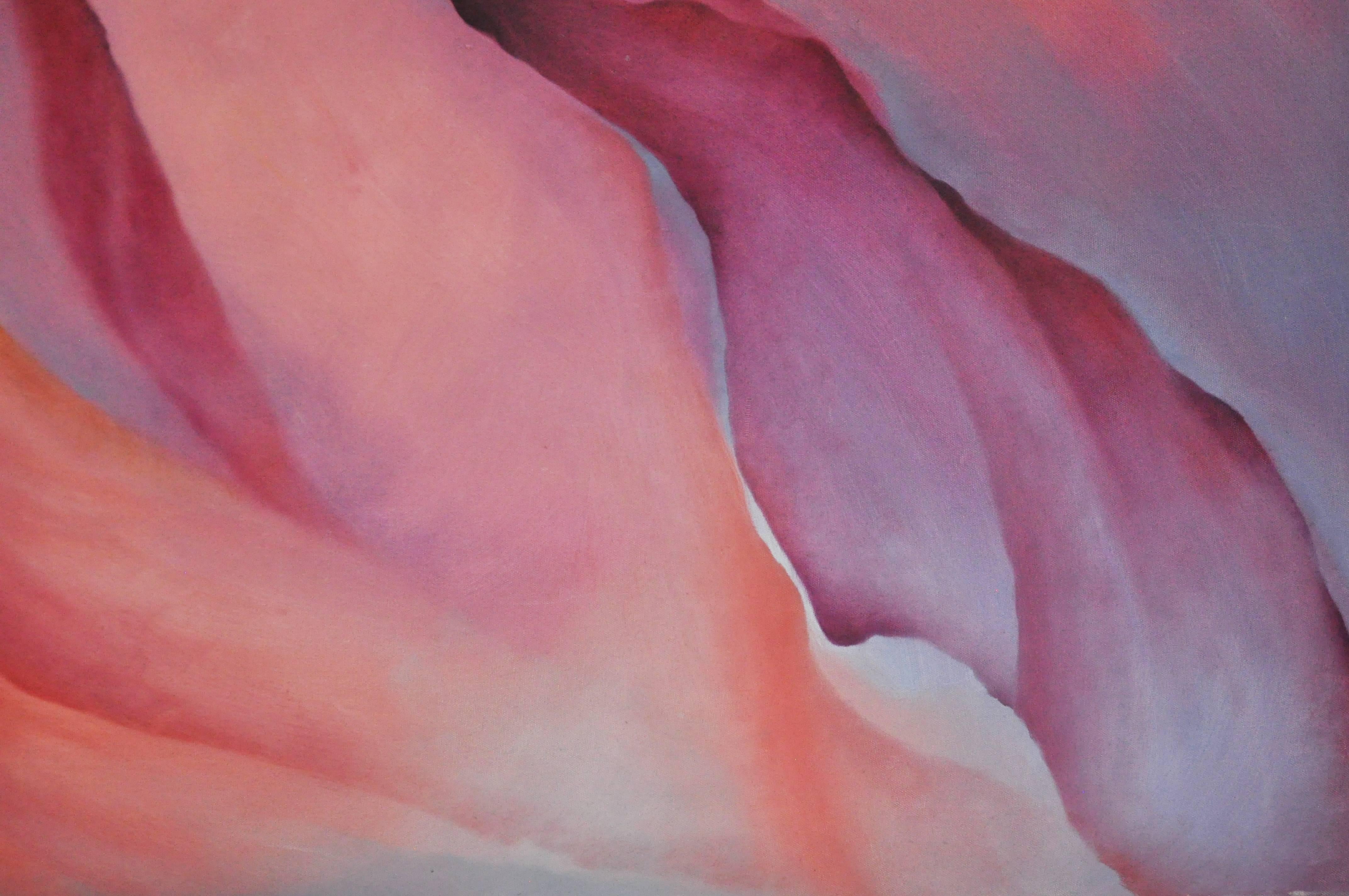 Large Charlotte Segal Acrylic on Canvas Companion Paintings 2